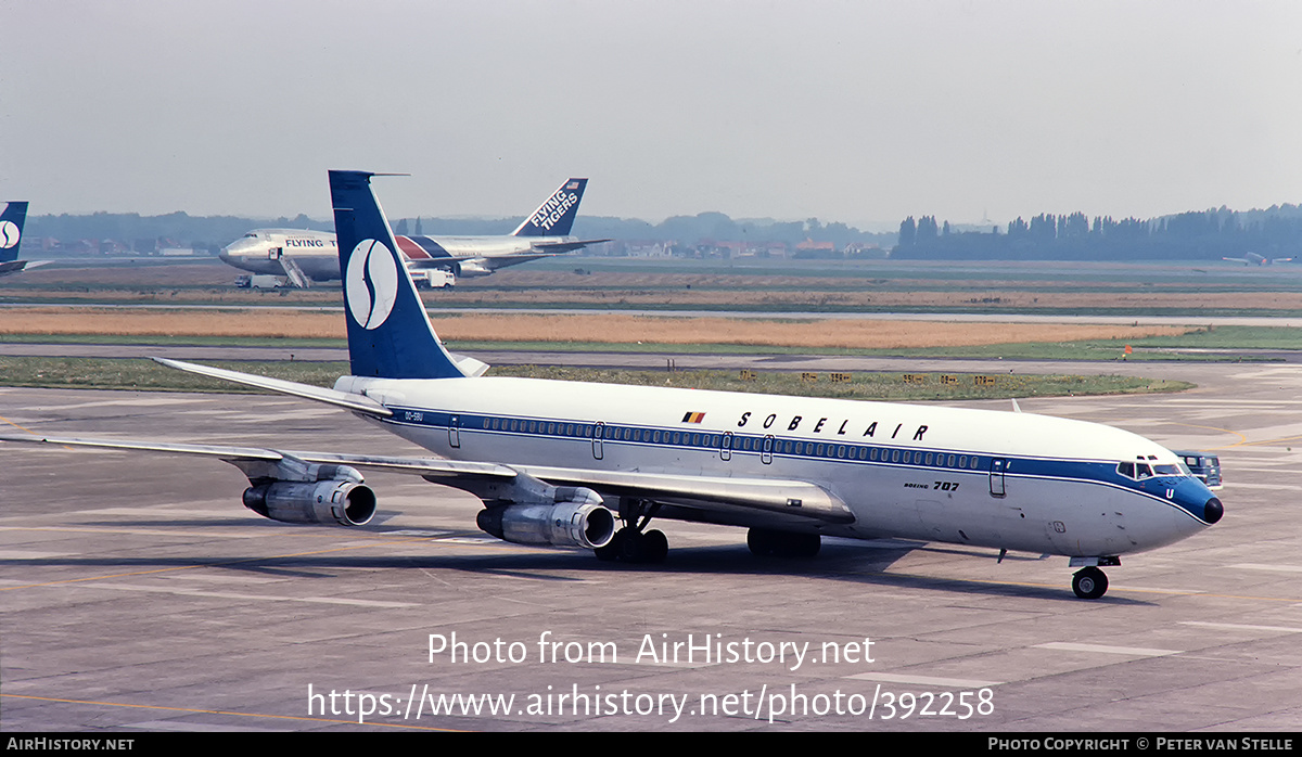 Aircraft Photo of OO-SBU | Boeing 707-373C | Sobelair | AirHistory.net #392258