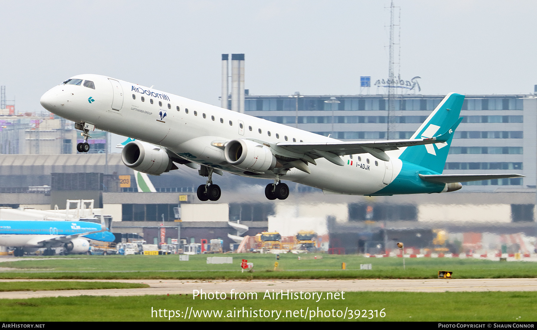 Aircraft Photo of I-ADJK | Embraer 195LR (ERJ-190-200LR) | Air Dolomiti | AirHistory.net #392316