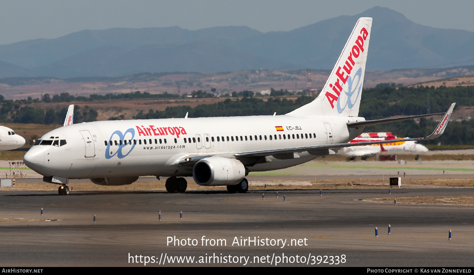 Aircraft Photo of EC-JBJ | Boeing 737-85P | Air Europa | AirHistory.net #392338