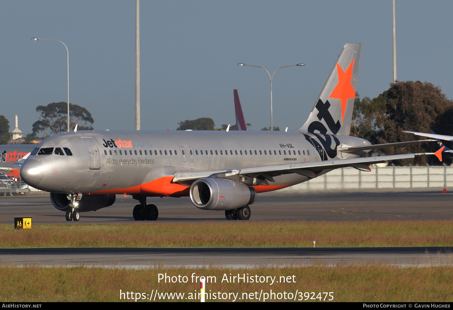 Aircraft Photo of VH-VQL | Airbus A320-232 | Jetstar Airways | AirHistory.net #392475