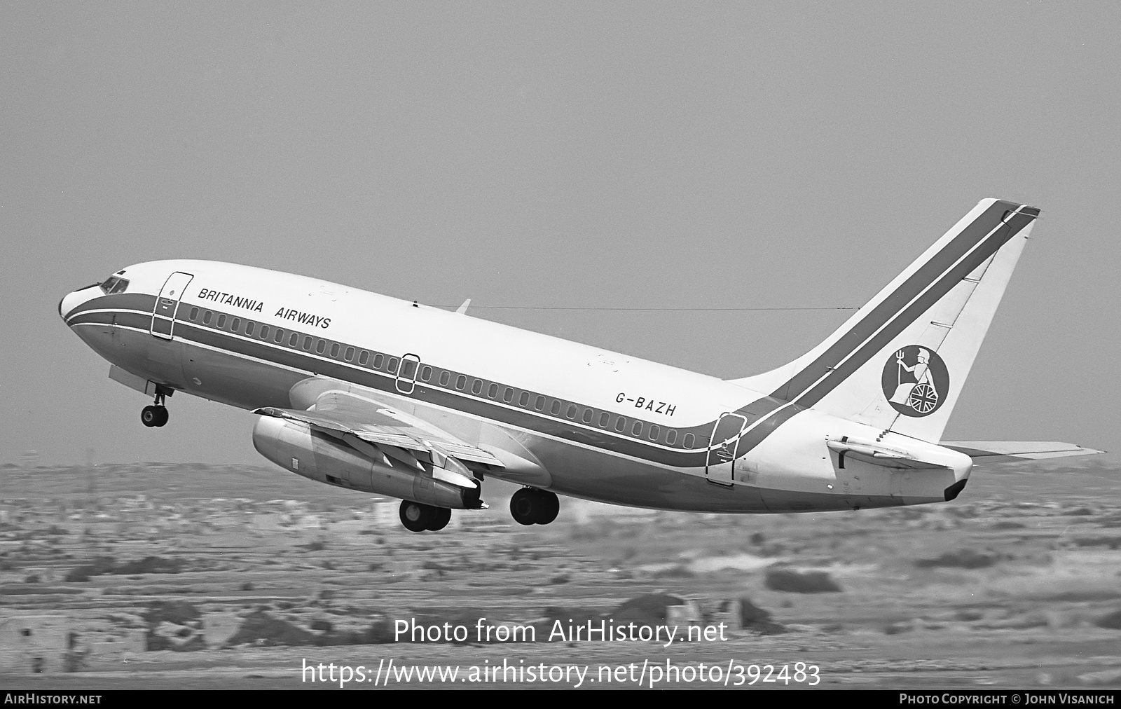 Aircraft Photo of G-BAZH | Boeing 737-204 | Britannia Airways | AirHistory.net #392483