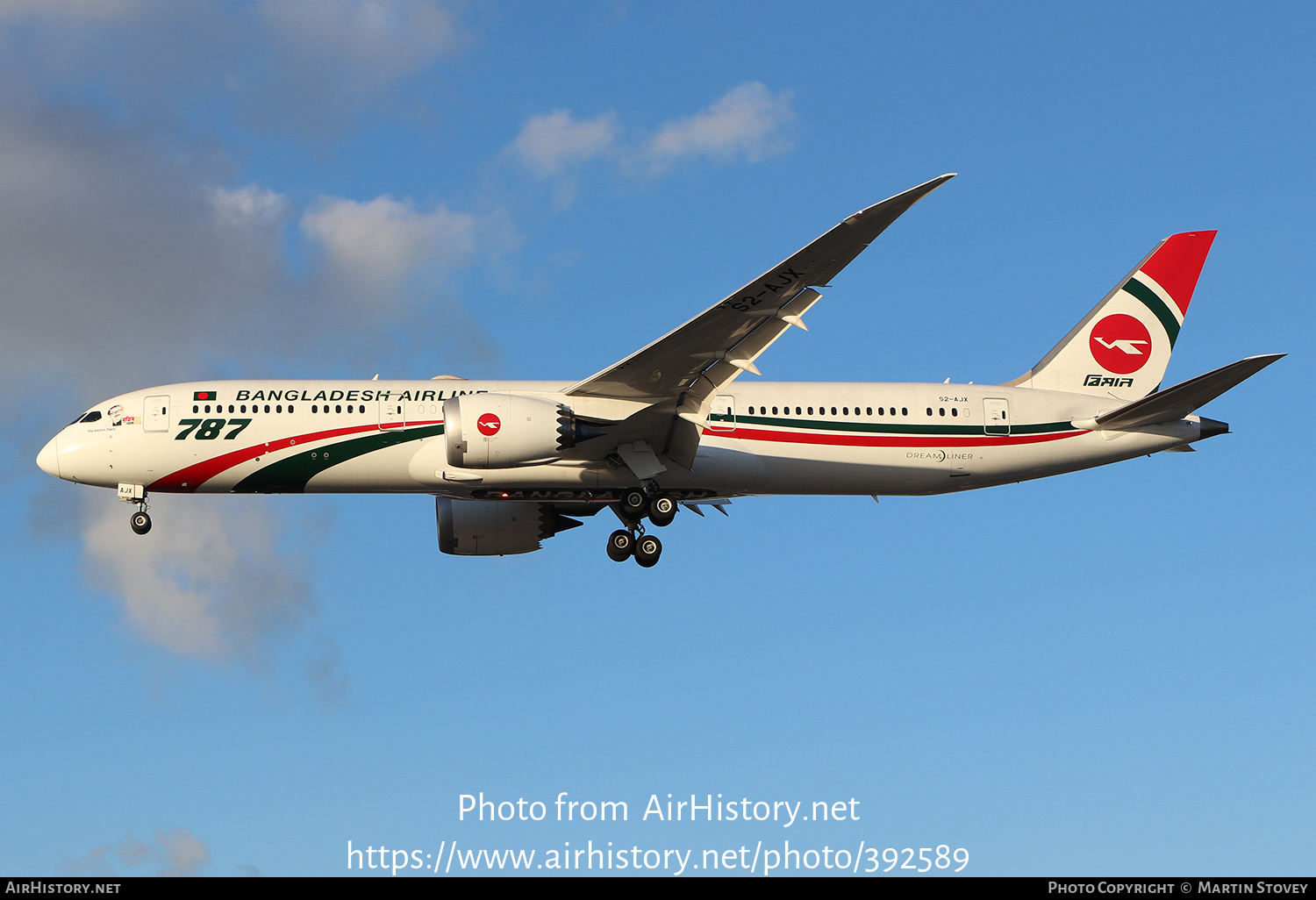 Aircraft Photo of S2-AJX | Boeing 787-9 Dreamliner | Biman Bangladesh Airlines | AirHistory.net #392589