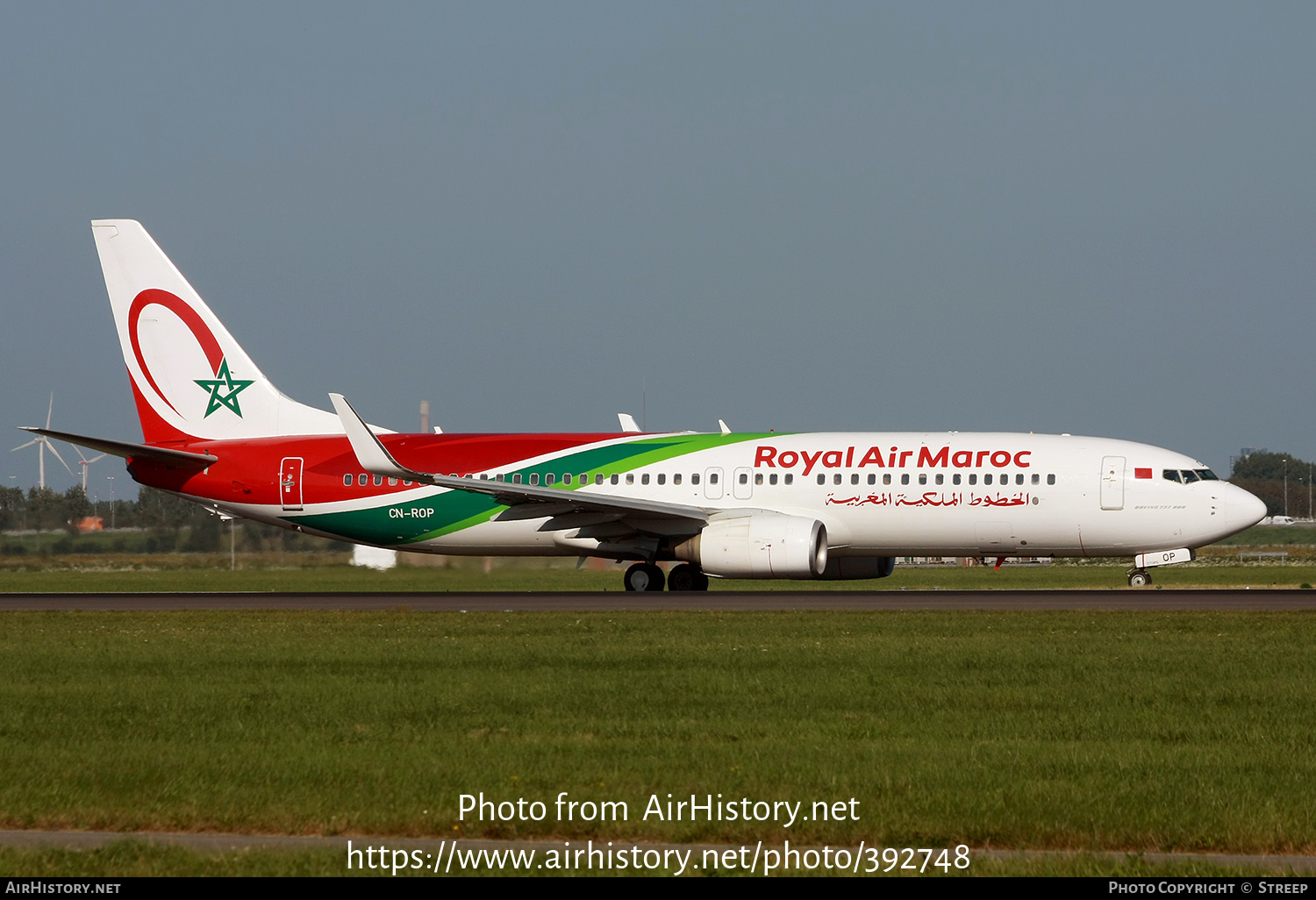 Aircraft Photo of CN-ROP | Boeing 737-8B6 | Royal Air Maroc - RAM | AirHistory.net #392748