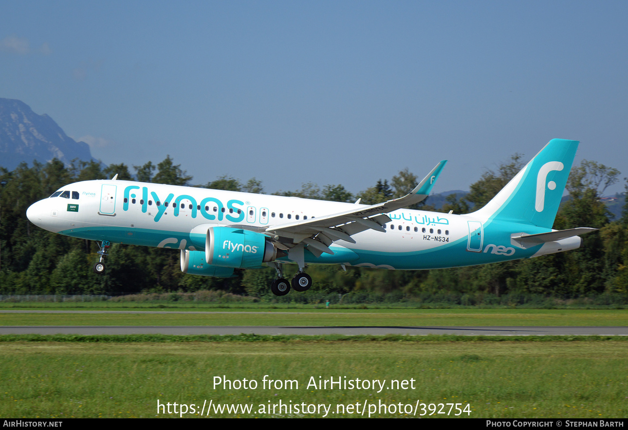 Aircraft Photo of HZ-NS34 | Airbus A320-251N | Flynas | AirHistory.net #392754