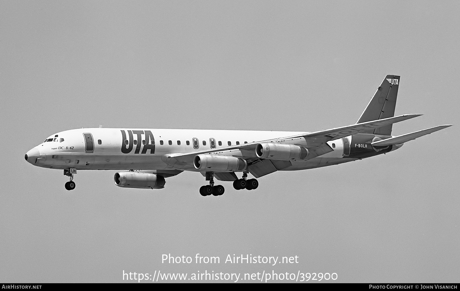 Aircraft Photo of F-BOLH | McDonnell Douglas DC-8-62 | UTA - Union de Transports Aériens | AirHistory.net #392900