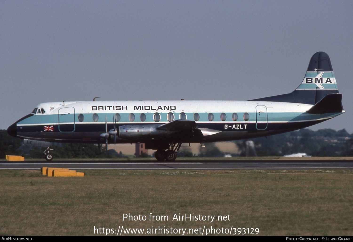 Aircraft Photo of G-AZLT | Vickers 813 Viscount | British Midland Airways - BMA | AirHistory.net #393129