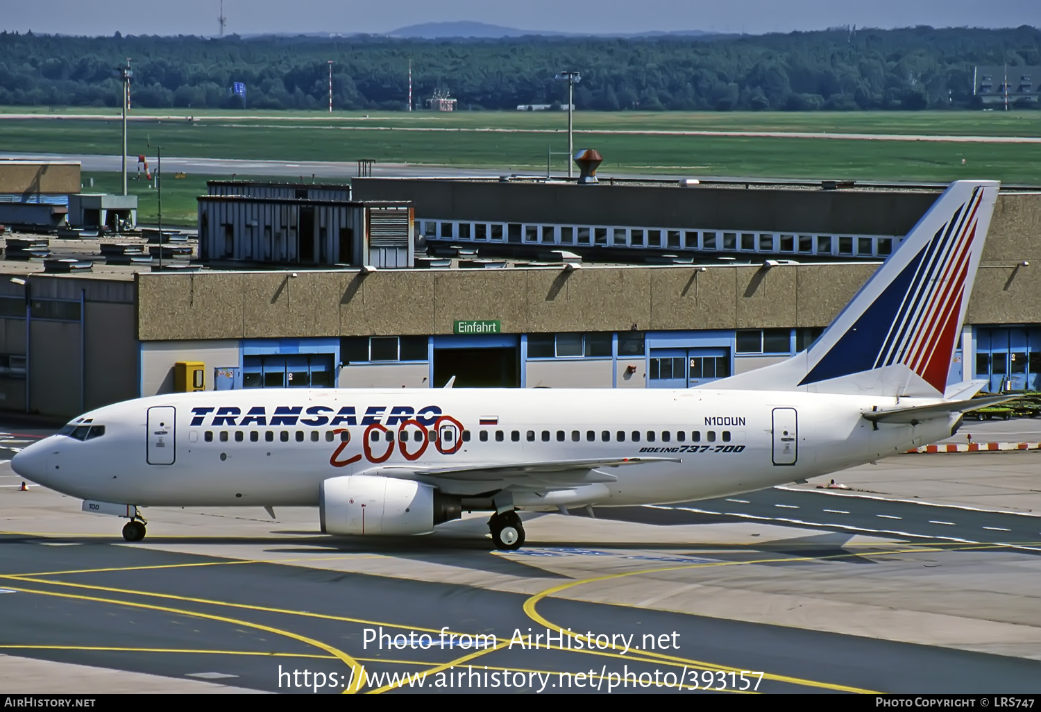 Aircraft Photo of N100UN | Boeing 737-7K9 | Transaero Airlines | AirHistory.net #393157