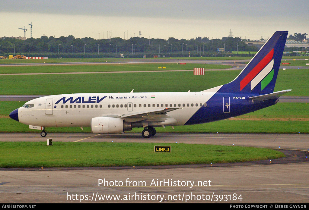 Aircraft Photo of HA-LOI | Boeing 737-7Q8 | Malév - Hungarian Airlines | AirHistory.net #393184