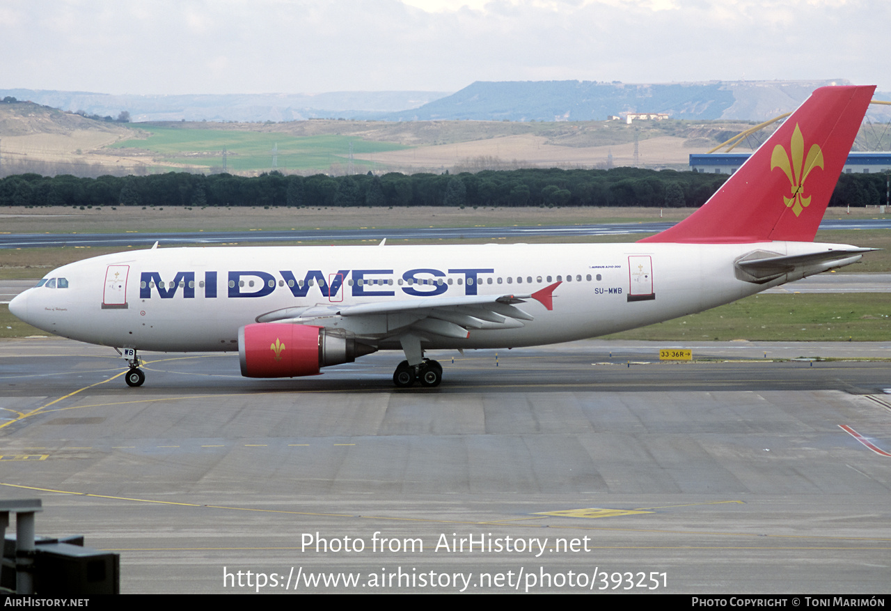 Aircraft Photo of SU-MWB | Airbus A310-304 | Midwest Airlines | AirHistory.net #393251