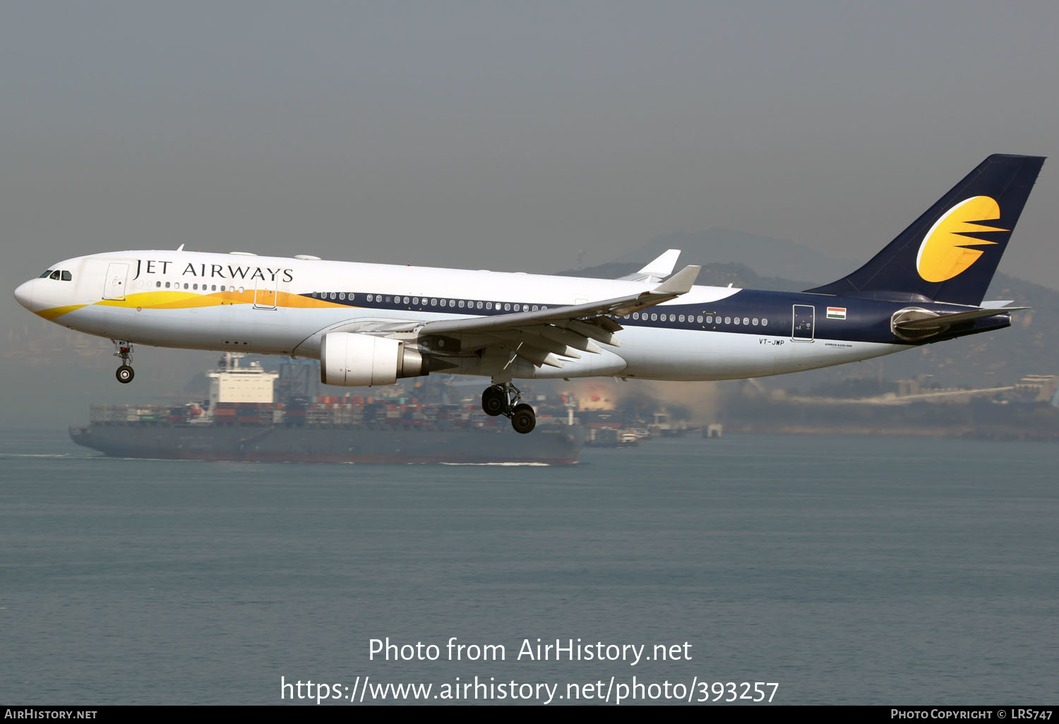 Aircraft Photo of VT-JWP | Airbus A330-202 | Jet Airways | AirHistory.net #393257