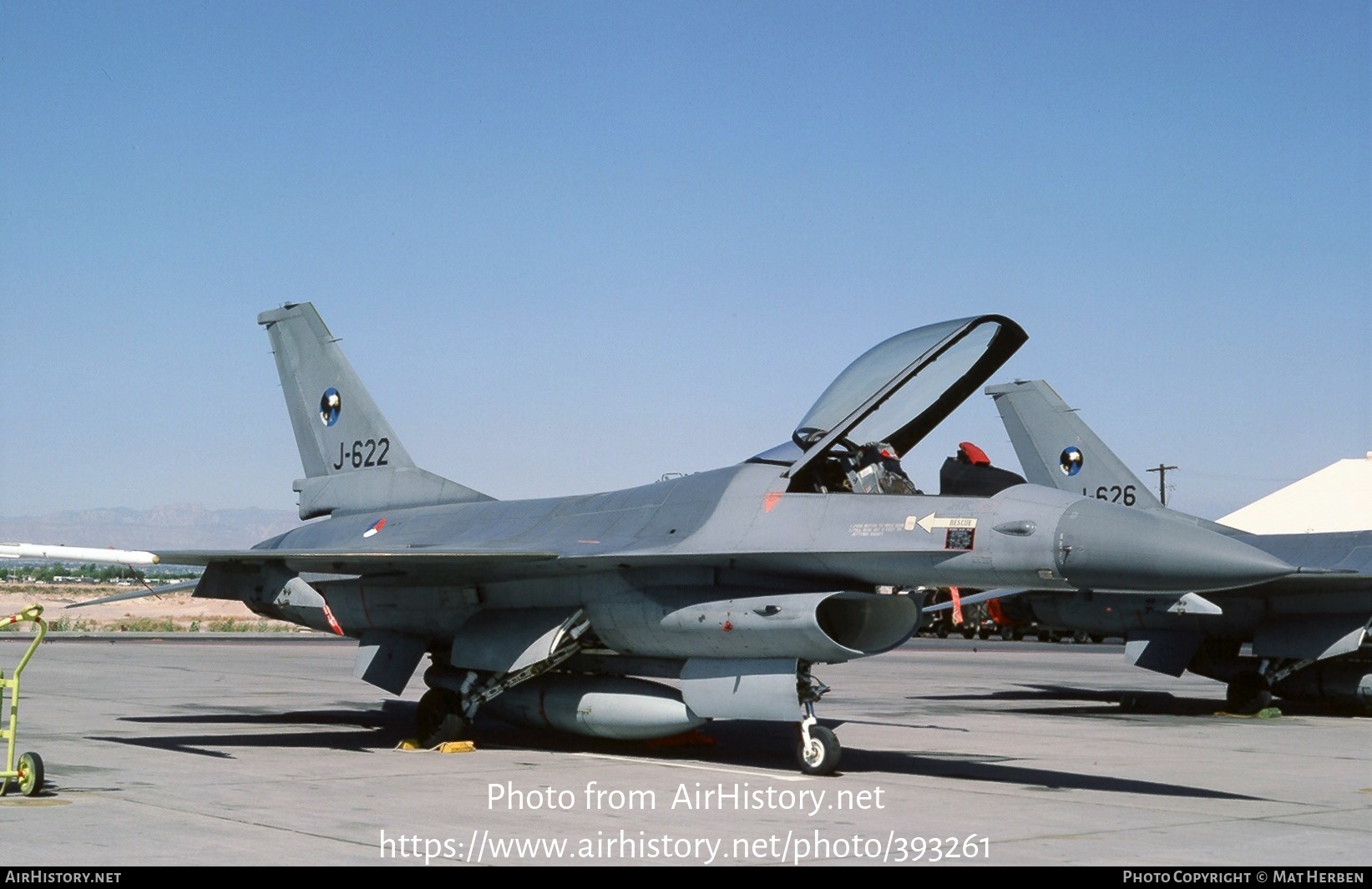 Aircraft Photo of J-622 | General Dynamics F-16A Fighting Falcon | Netherlands - Air Force | AirHistory.net #393261