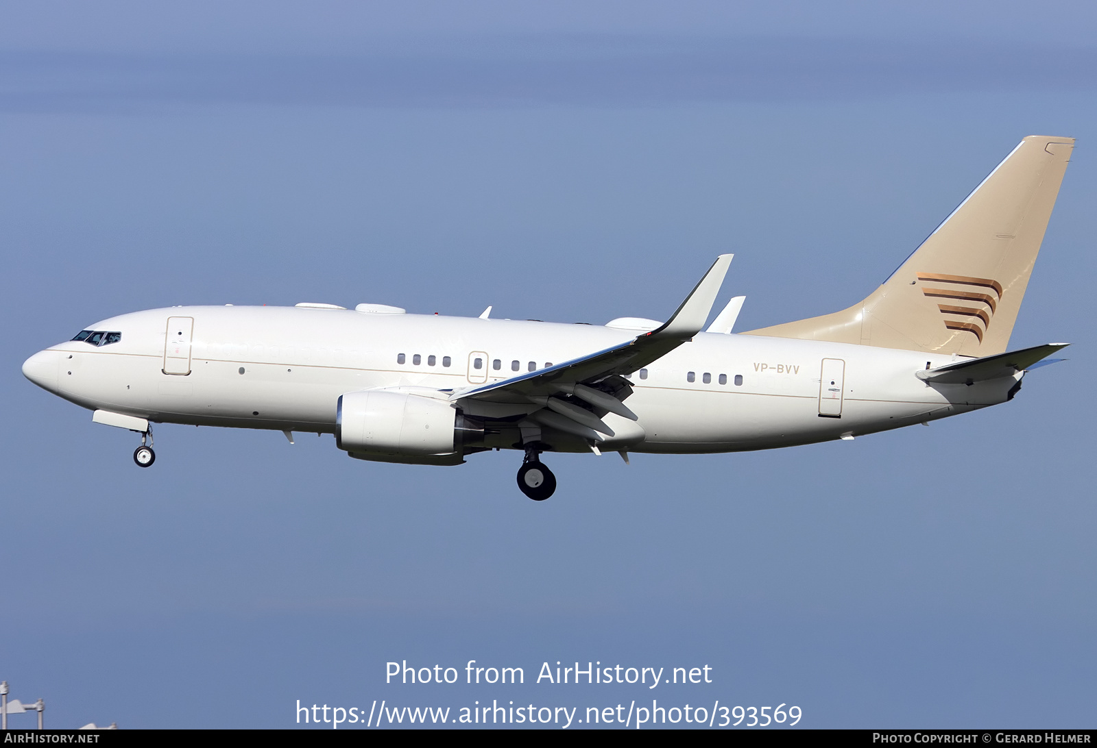 Aircraft Photo of VP-BVV | Boeing 737-73U BBJ | AirHistory.net #393569