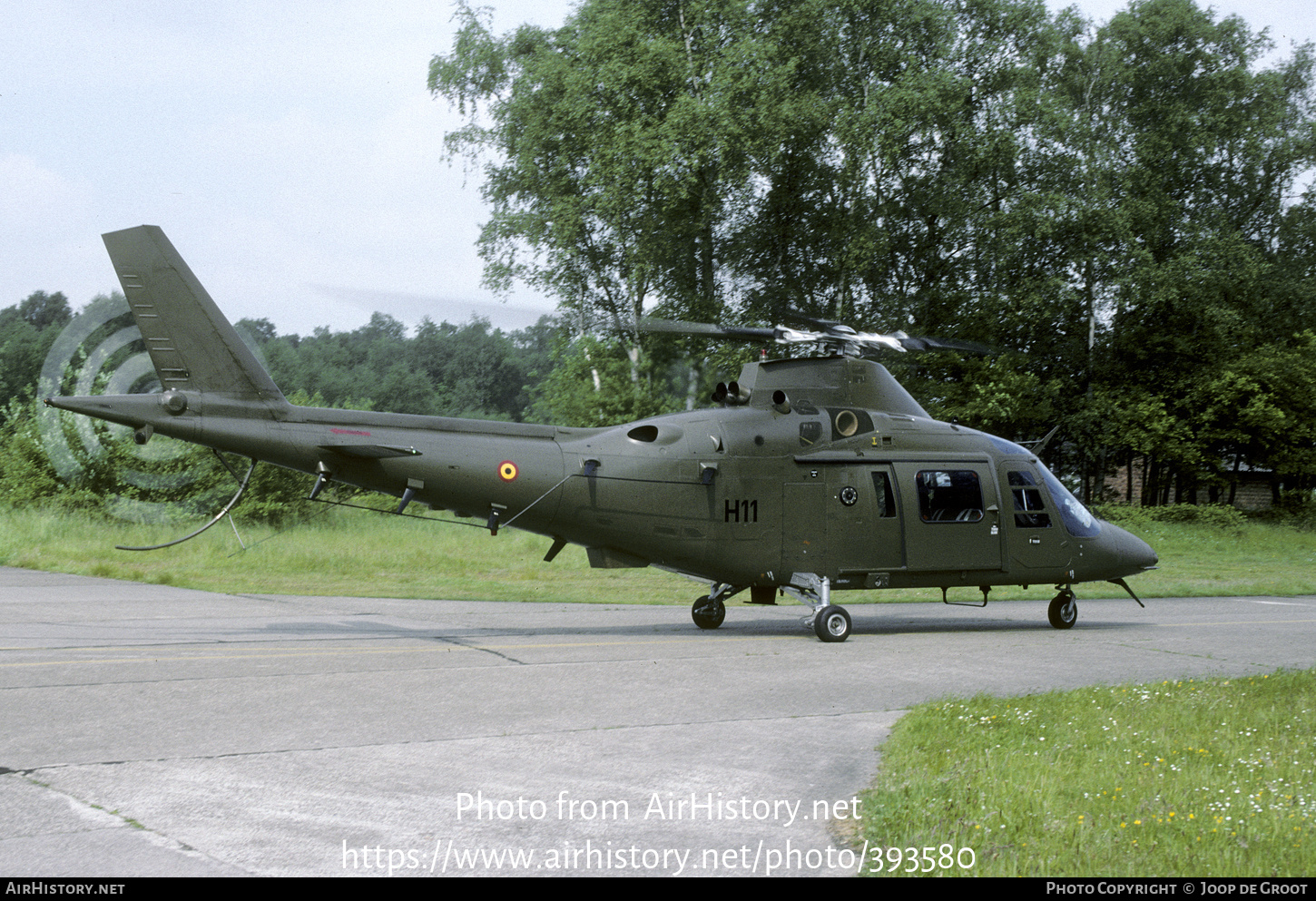 Aircraft Photo of H11 | Agusta A-109HO (A-109BA) | Belgium - Army | AirHistory.net #393580