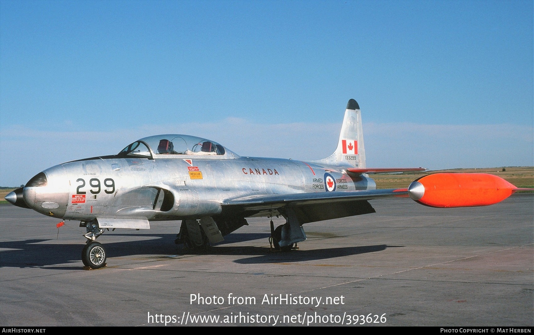 Aircraft Photo of 133299 | Canadair CT-133 Silver Star 3 | Canada - Air Force | AirHistory.net #393626