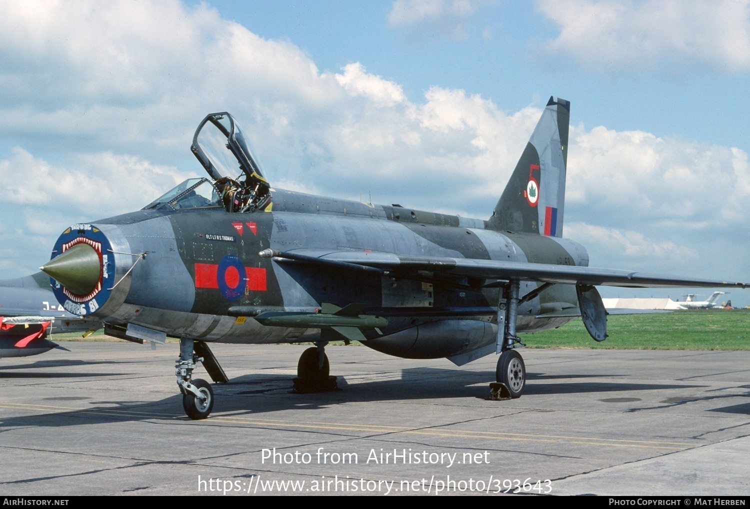 Aircraft Photo of XP753 | English Electric Lightning F3 | UK - Air Force | AirHistory.net #393643