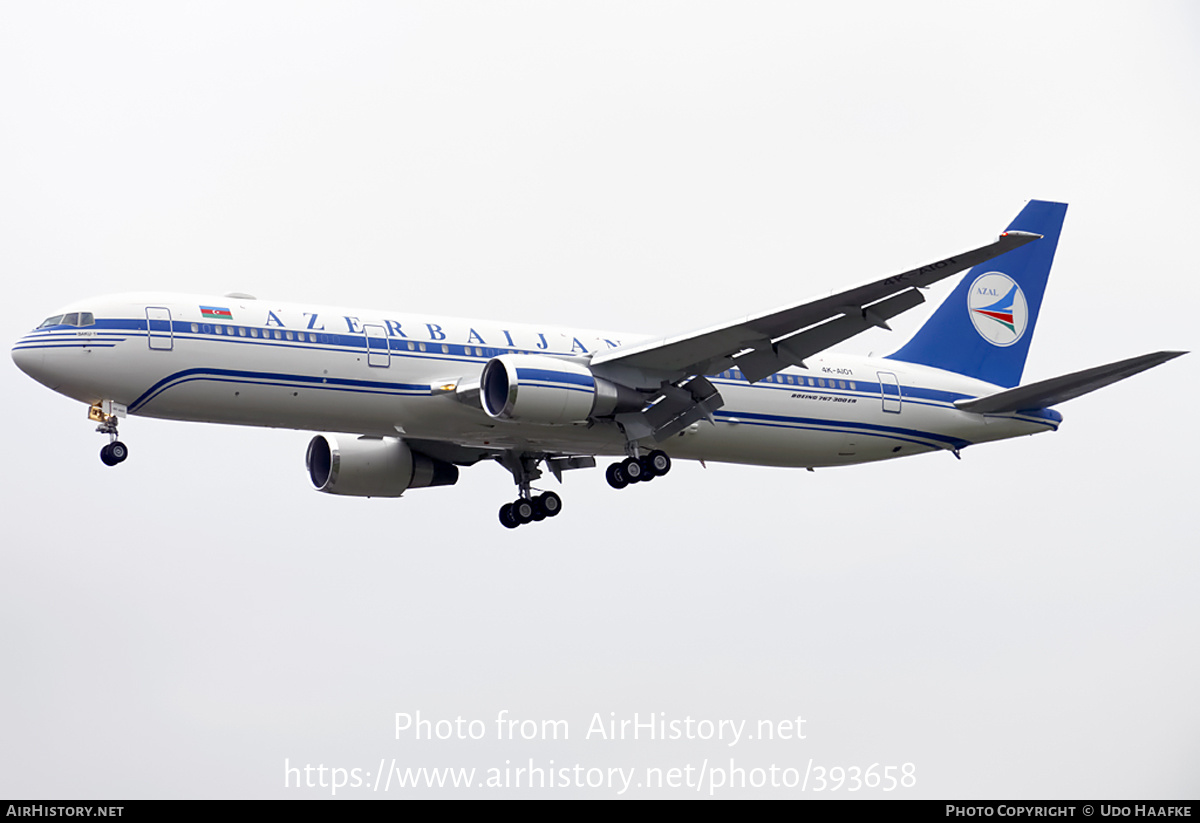 Aircraft Photo of 4K-AI01 | Boeing 767-32L/ER | Azerbaijan Government | AirHistory.net #393658