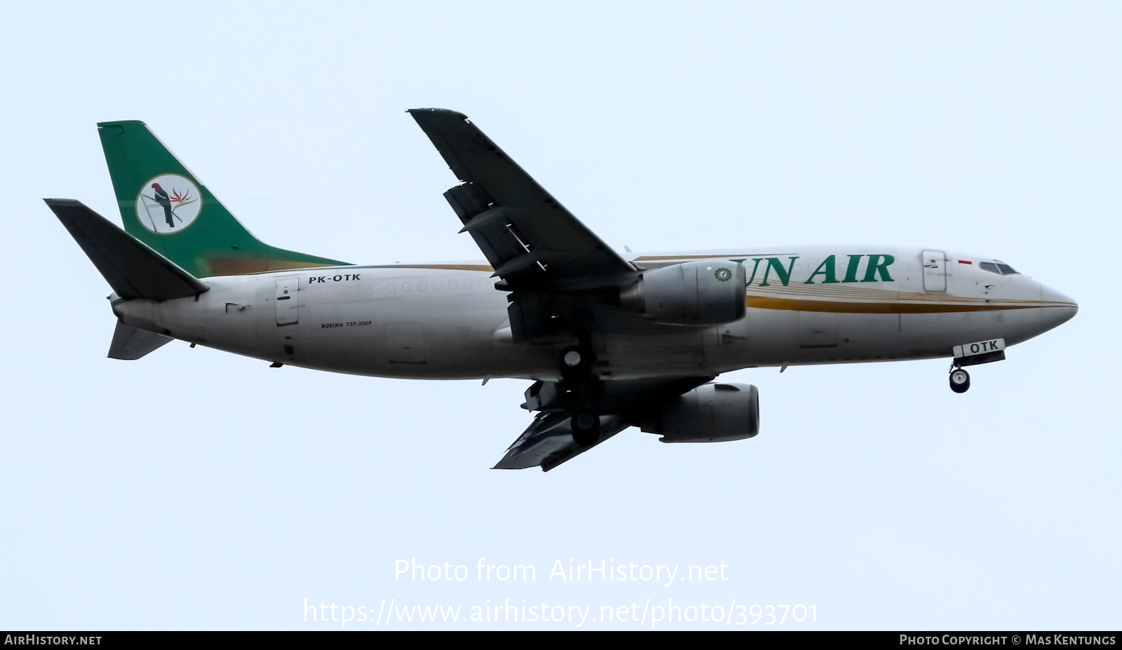 Aircraft Photo of PK-OTK | Boeing 737-3Q8(SF) | Rimbun Air | AirHistory.net #393701