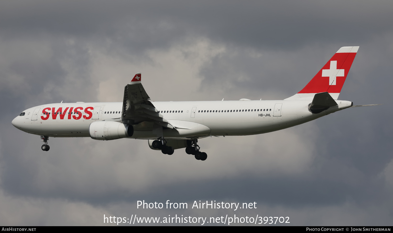 Aircraft Photo of HB-JHL | Airbus A330-343E | Swiss International Air Lines | AirHistory.net #393702