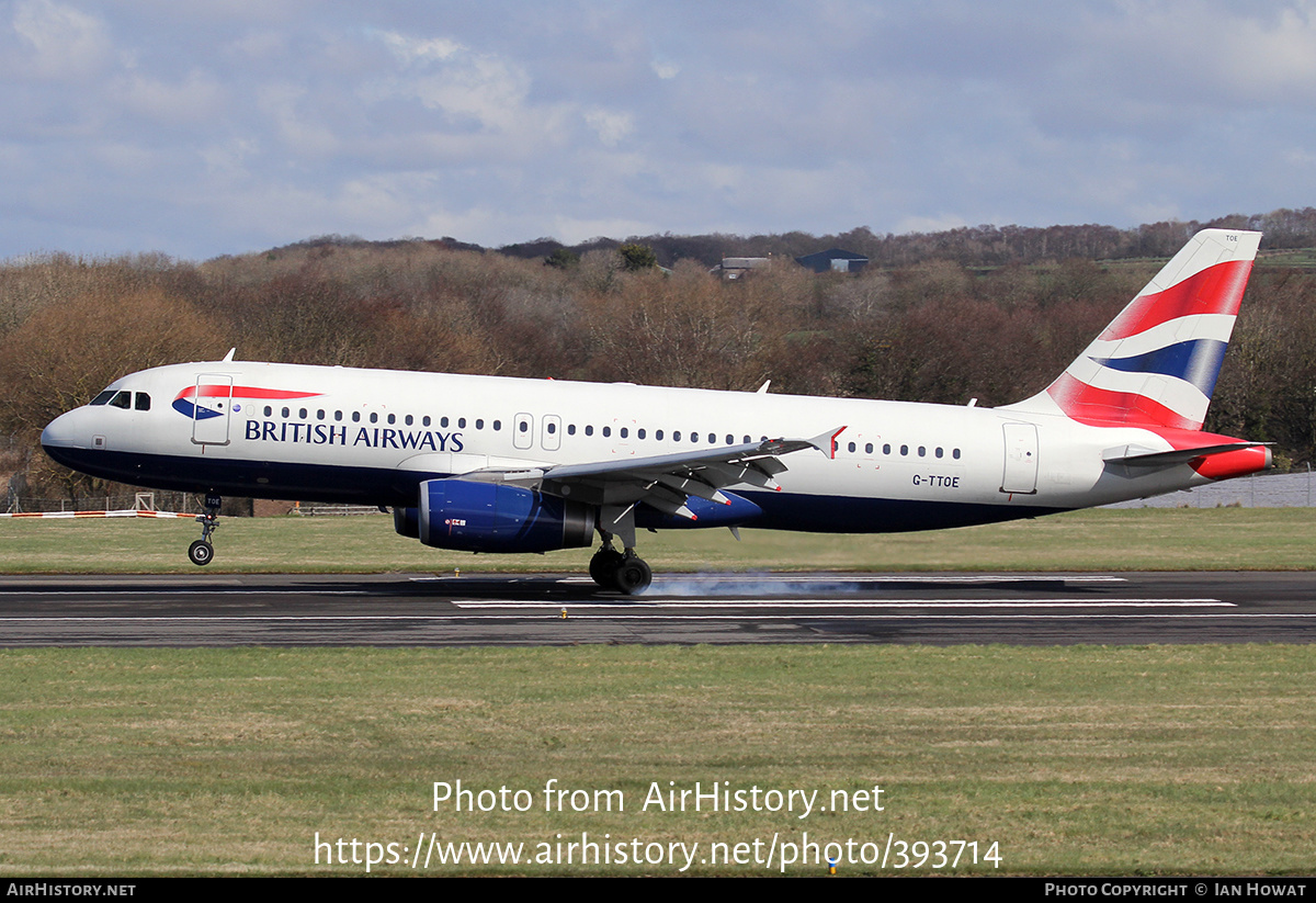 Aircraft Photo of G-TTOE | Airbus A320-232 | British Airways | AirHistory.net #393714