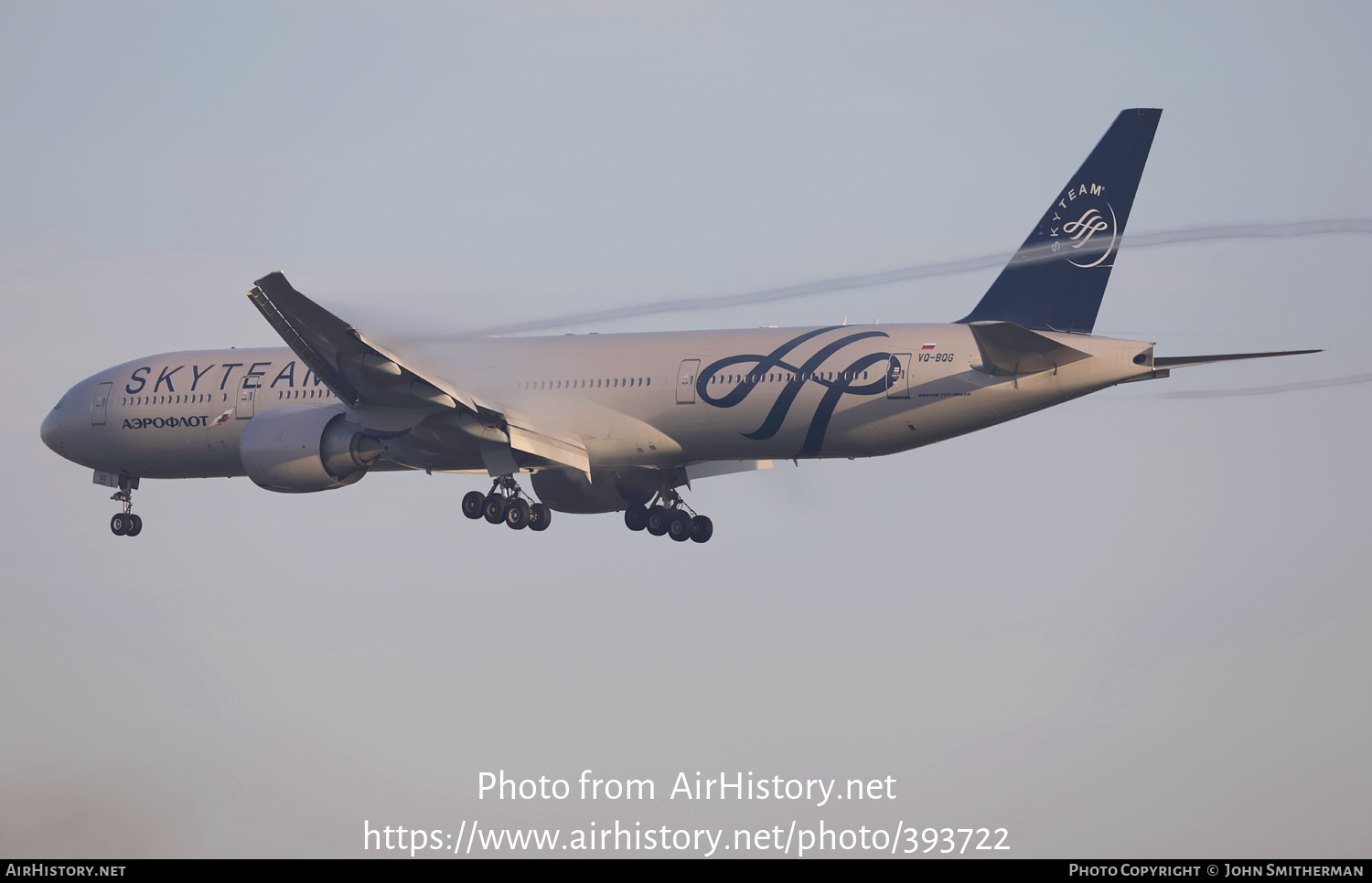 Aircraft Photo of VQ-BQG | Boeing 777-3M0/ER | Aeroflot - Russian Airlines | AirHistory.net #393722