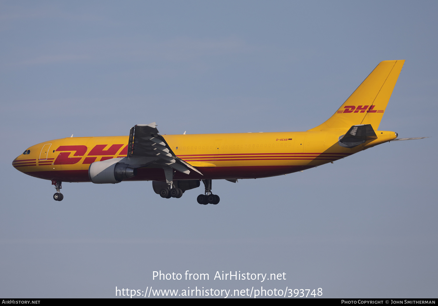 Aircraft Photo of D-AEAB | Airbus A300B4-622R(F) | DHL International | AirHistory.net #393748