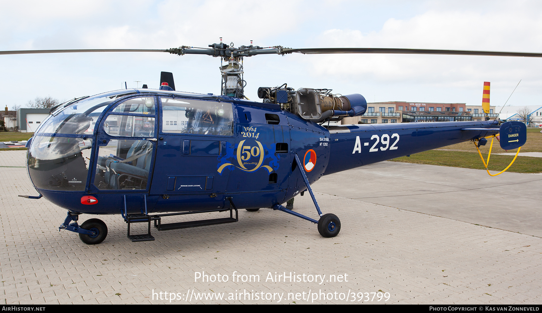 Aircraft Photo of A-292 | Sud SA-316B Alouette III | Netherlands - Air Force | AirHistory.net #393799