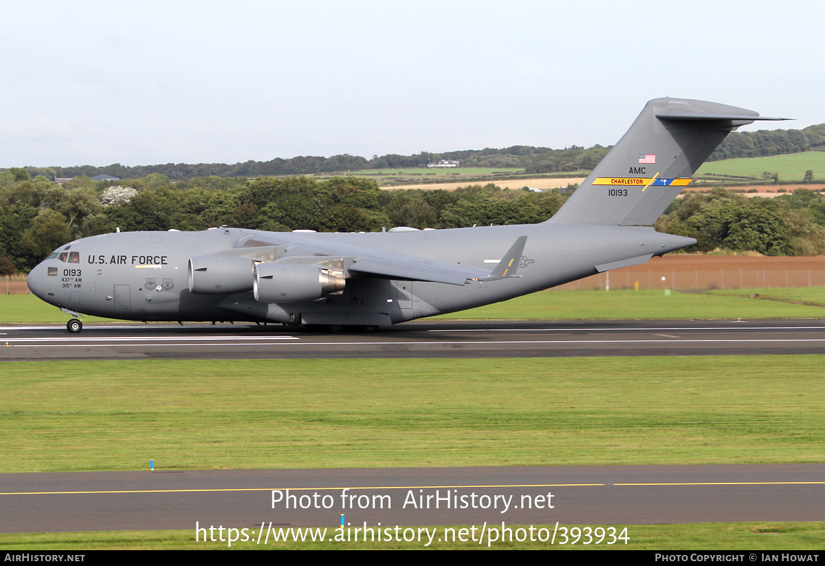 Aircraft Photo of 01-0193 / 10193 | Boeing C-17A Globemaster III | USA - Air Force | AirHistory.net #393934