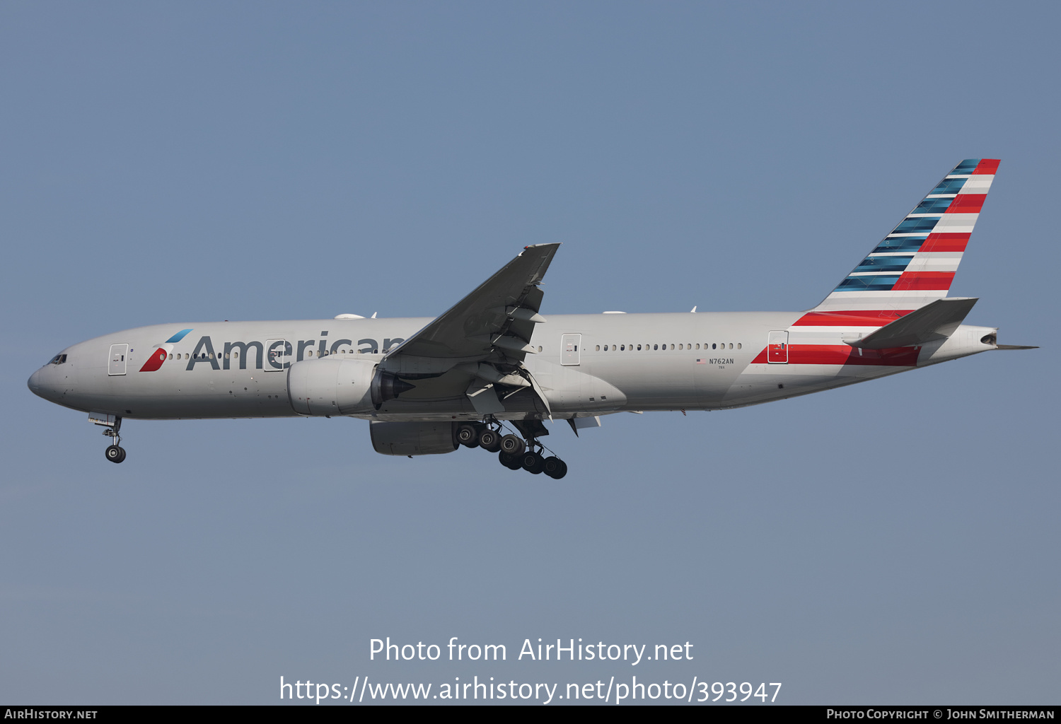 Aircraft Photo of N762AN | Boeing 777-223/ER | American Airlines | AirHistory.net #393947