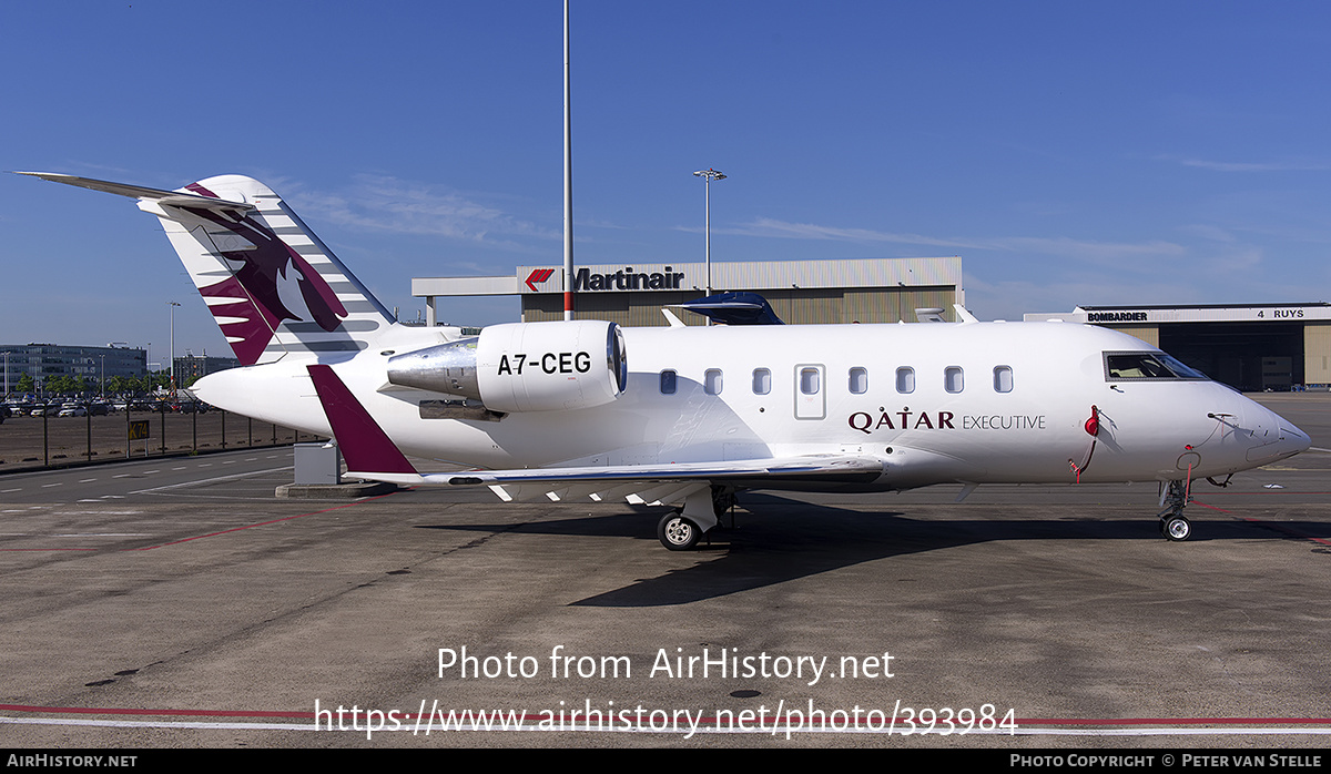 Aircraft Photo of A7-CEG | Bombardier Challenger 605 (CL-600-2B16) | Qatar Executive | AirHistory.net #393984