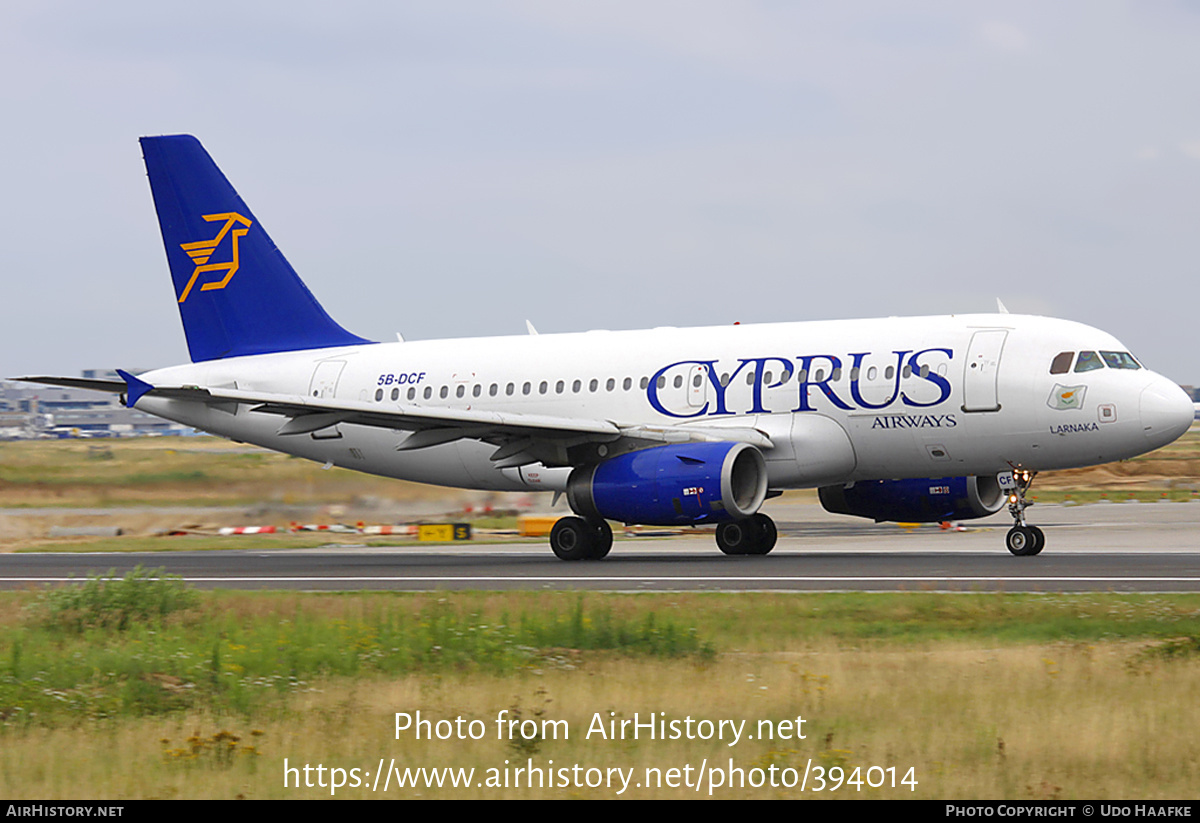 Aircraft Photo of 5B-DCF | Airbus A319-132 | Cyprus Airways | AirHistory.net #394014