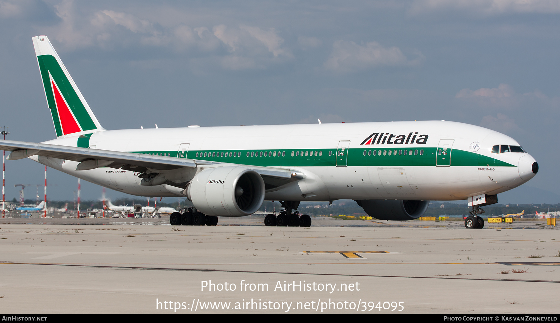 Aircraft Photo of EI-DBM | Boeing 777-243/ER | Alitalia | AirHistory.net #394095