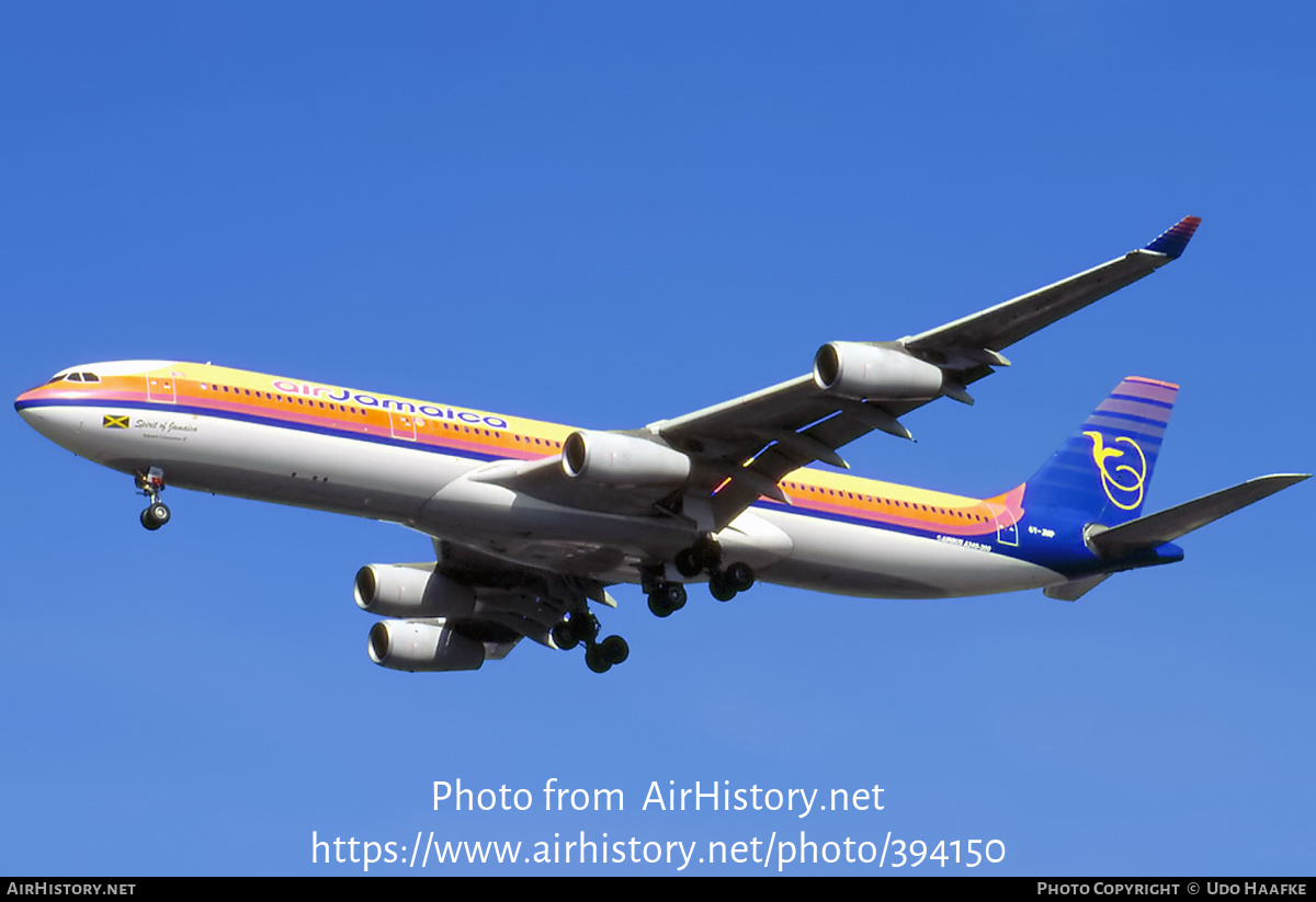 Aircraft Photo of 6Y-JMP | Airbus A340-313 | Air Jamaica | AirHistory.net #394150