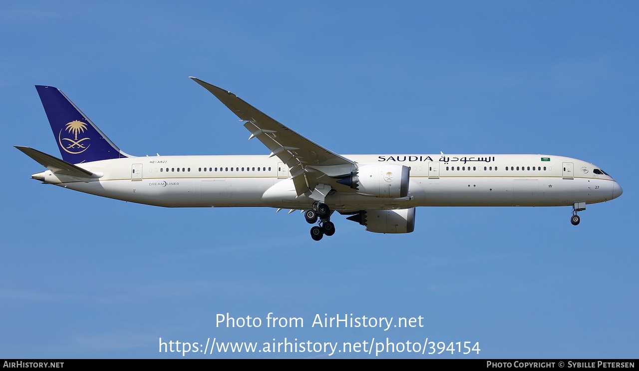 Aircraft Photo of HZ-AR27 | Boeing 787-10 Dreamliner | Saudia - Saudi Arabian Airlines | AirHistory.net #394154