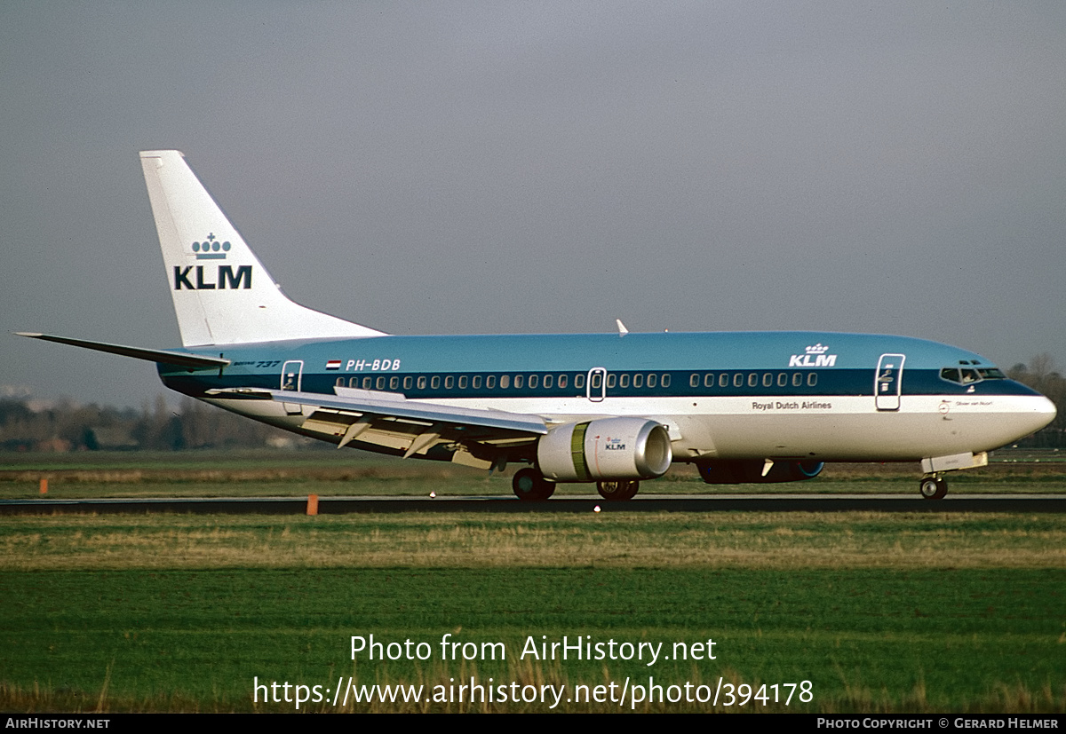 Aircraft Photo of PH-BDB | Boeing 737-306 | KLM - Royal Dutch Airlines | AirHistory.net #394178