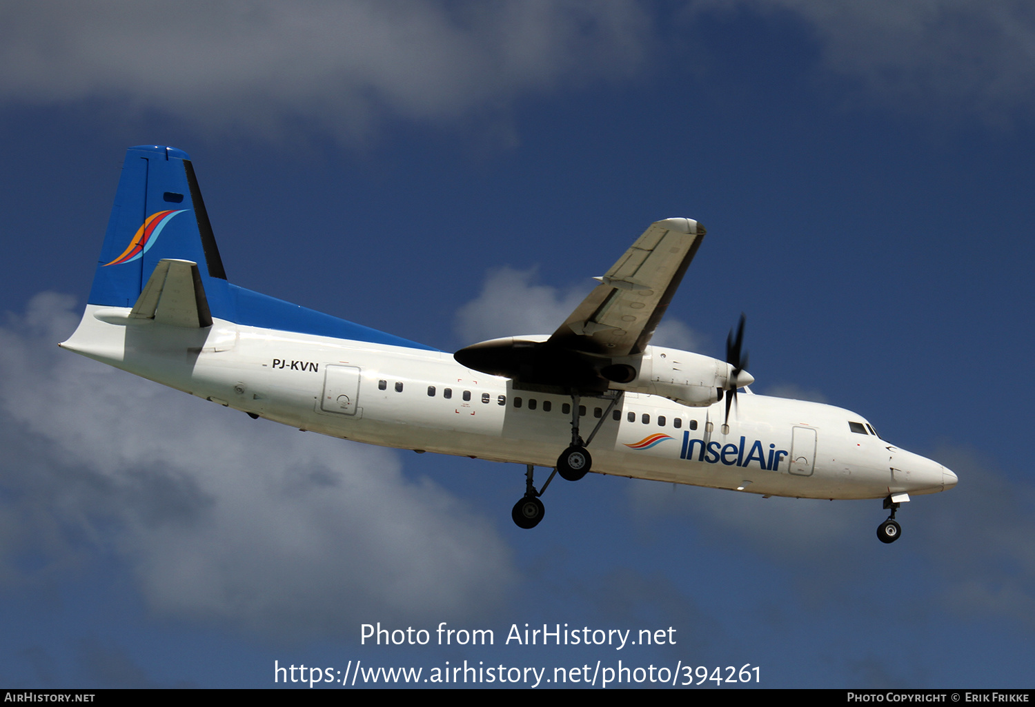 Aircraft Photo of PJ-KVN | Fokker 50 | Insel Air | AirHistory.net #394261