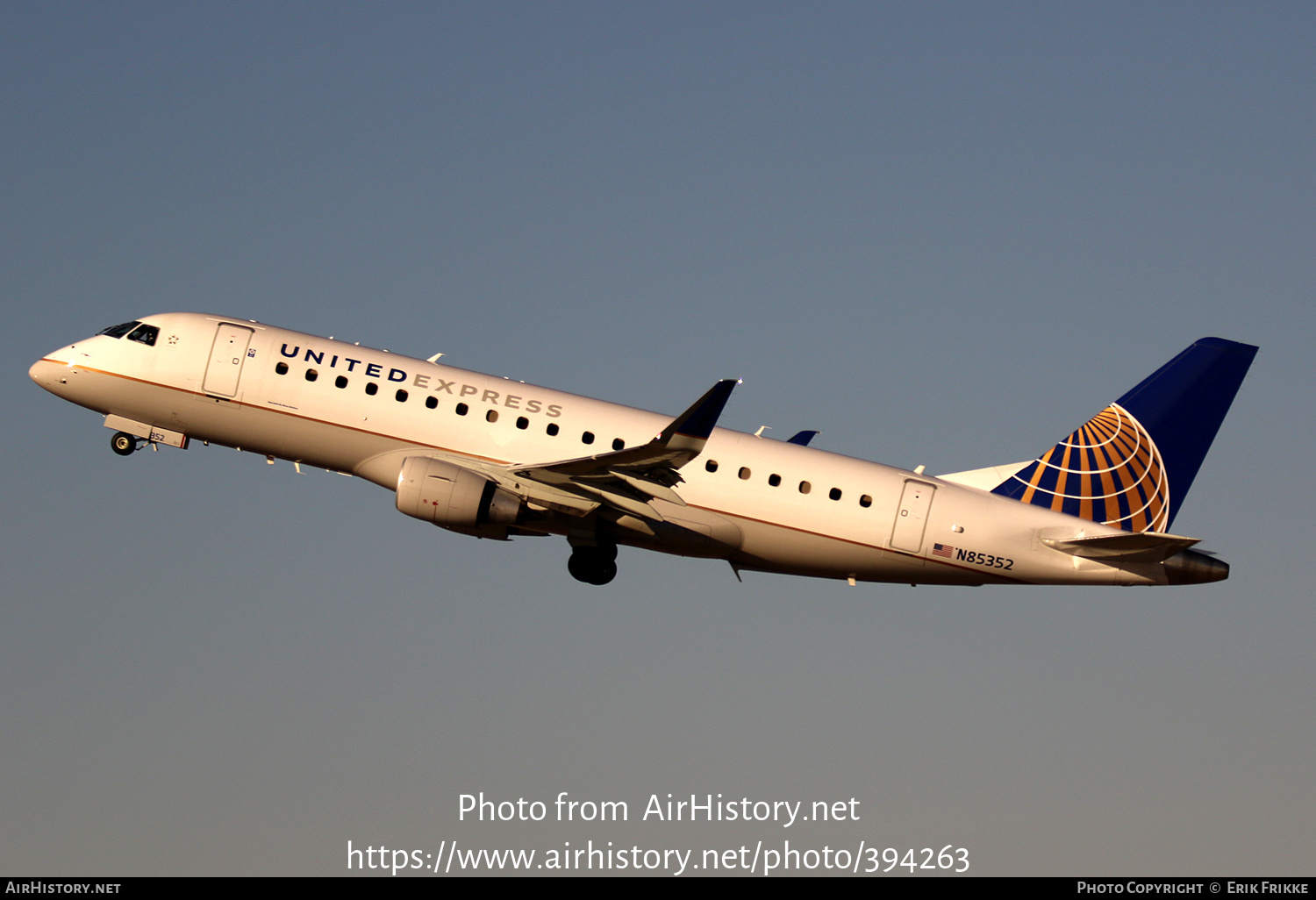 Aircraft Photo of N85352 | Embraer 175LR (ERJ-170-200LR) | United Express | AirHistory.net #394263