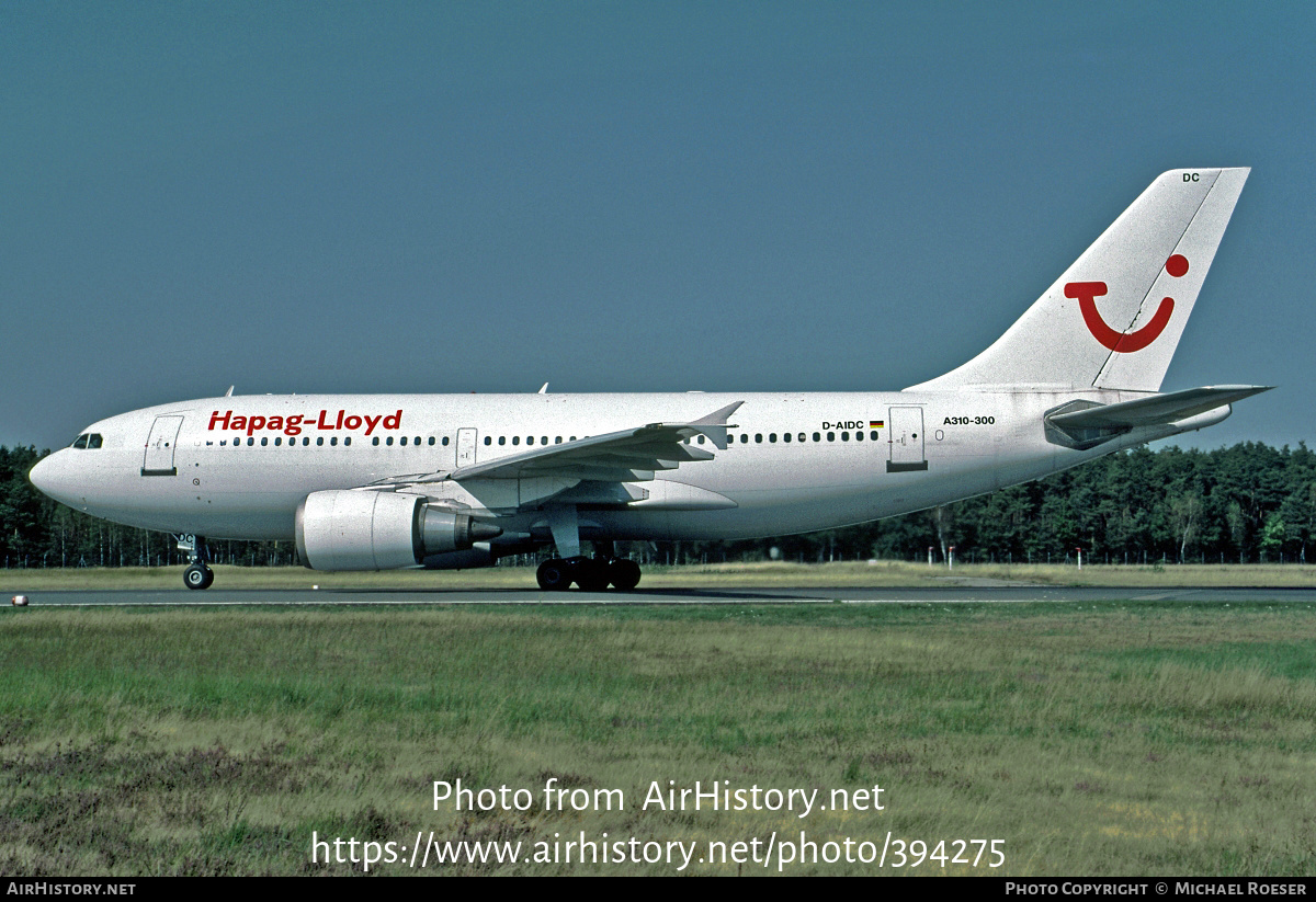 Aircraft Photo of D-AIDC | Airbus A310-304 | Hapag-Lloyd | AirHistory.net #394275