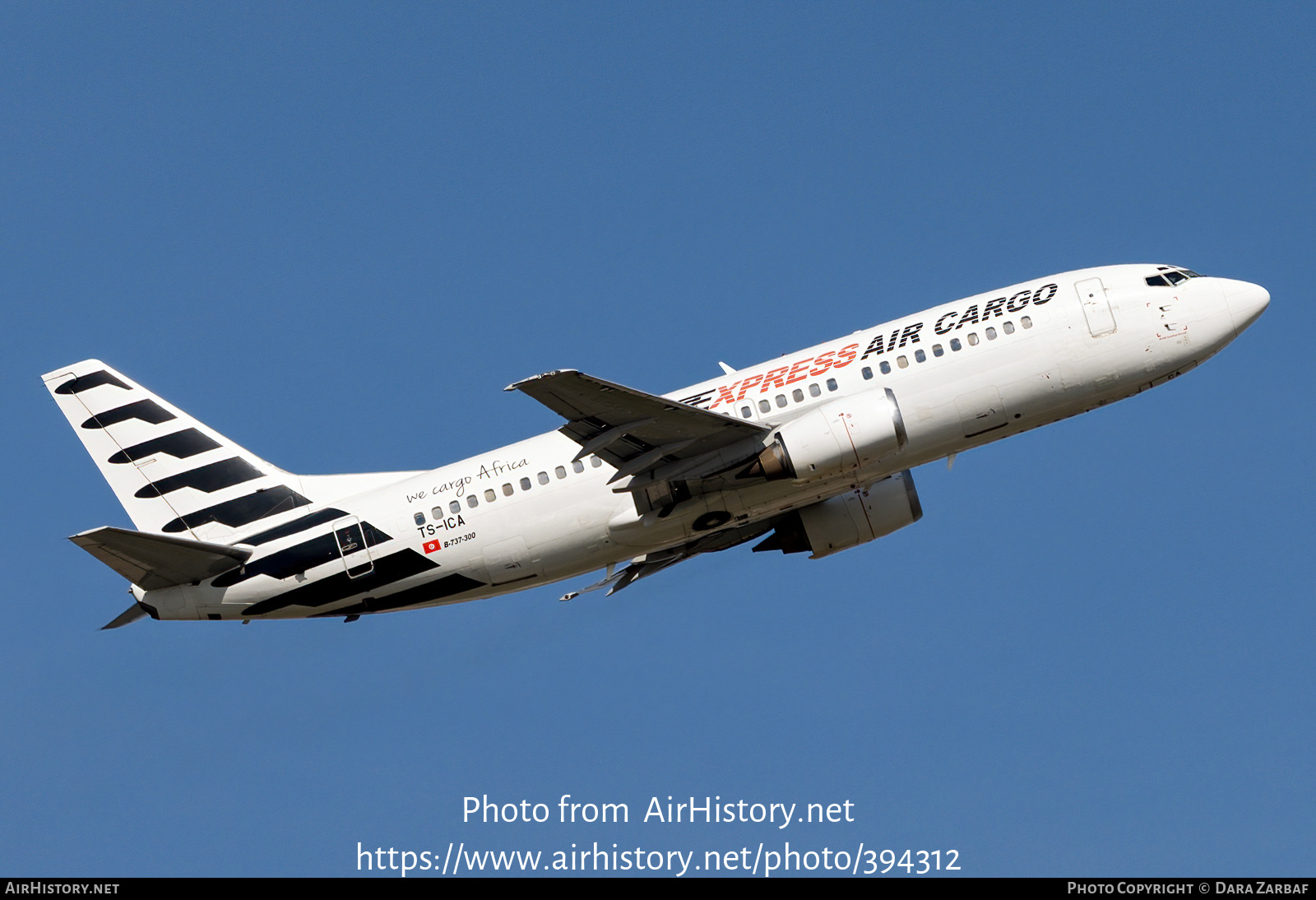 Aircraft Photo of TS-ICA | Boeing 737-330(QC) | Express Air Cargo | AirHistory.net #394312