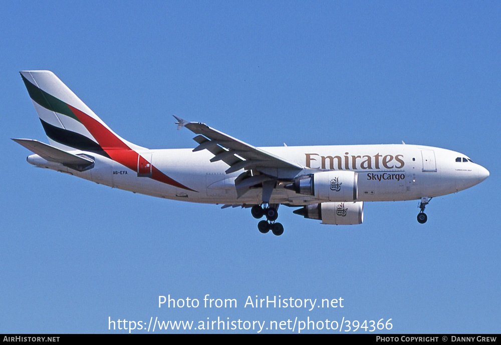 Aircraft Photo of A6-EFA | Airbus A310-308/F | Emirates SkyCargo | AirHistory.net #394366