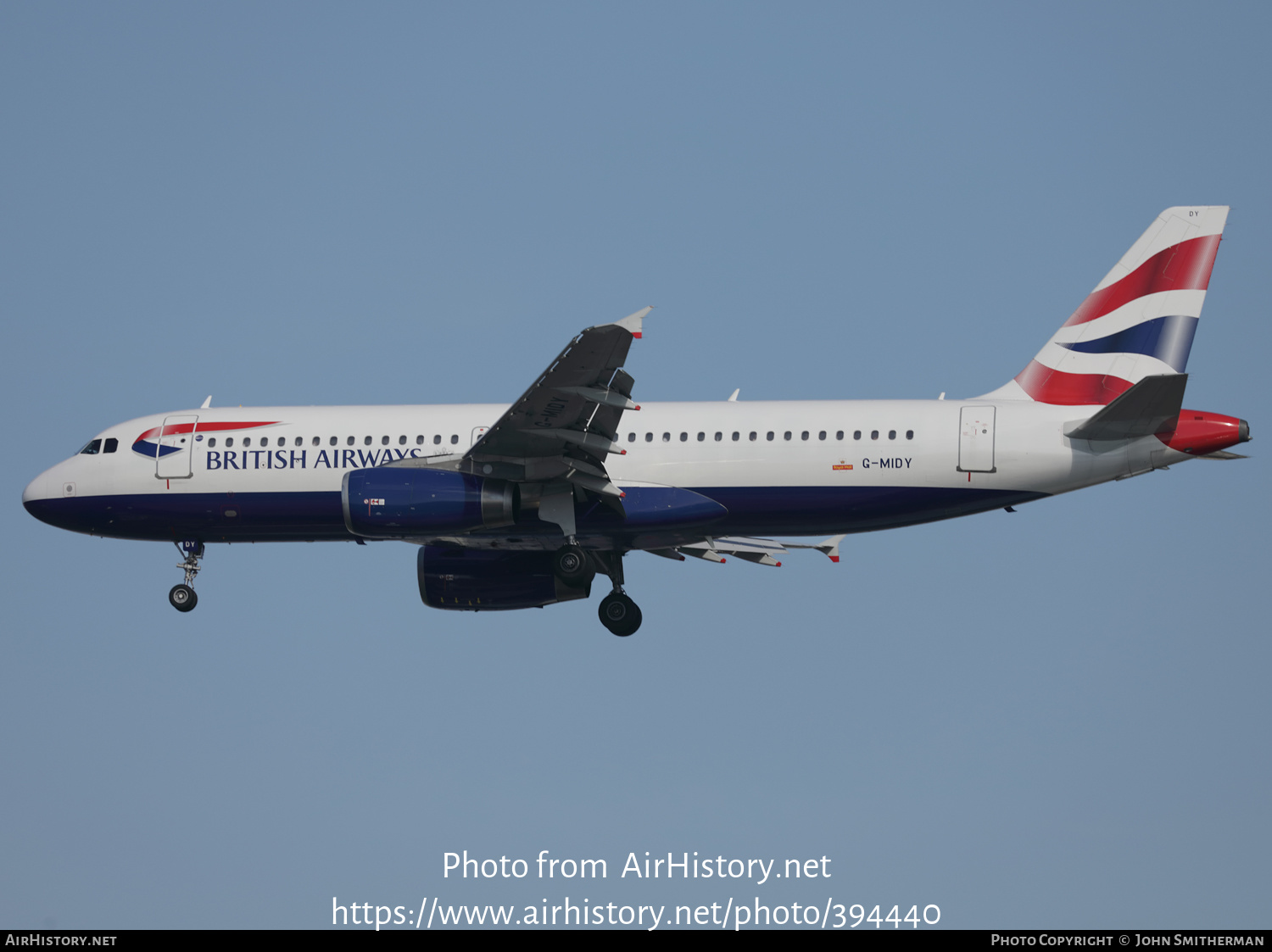 Aircraft Photo of G-MIDY | Airbus A320-232 | British Airways | AirHistory.net #394440