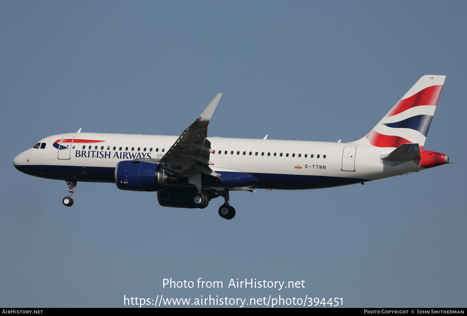 Aircraft Photo of G-TTNN | Airbus A320-251N | British Airways | AirHistory.net #394451