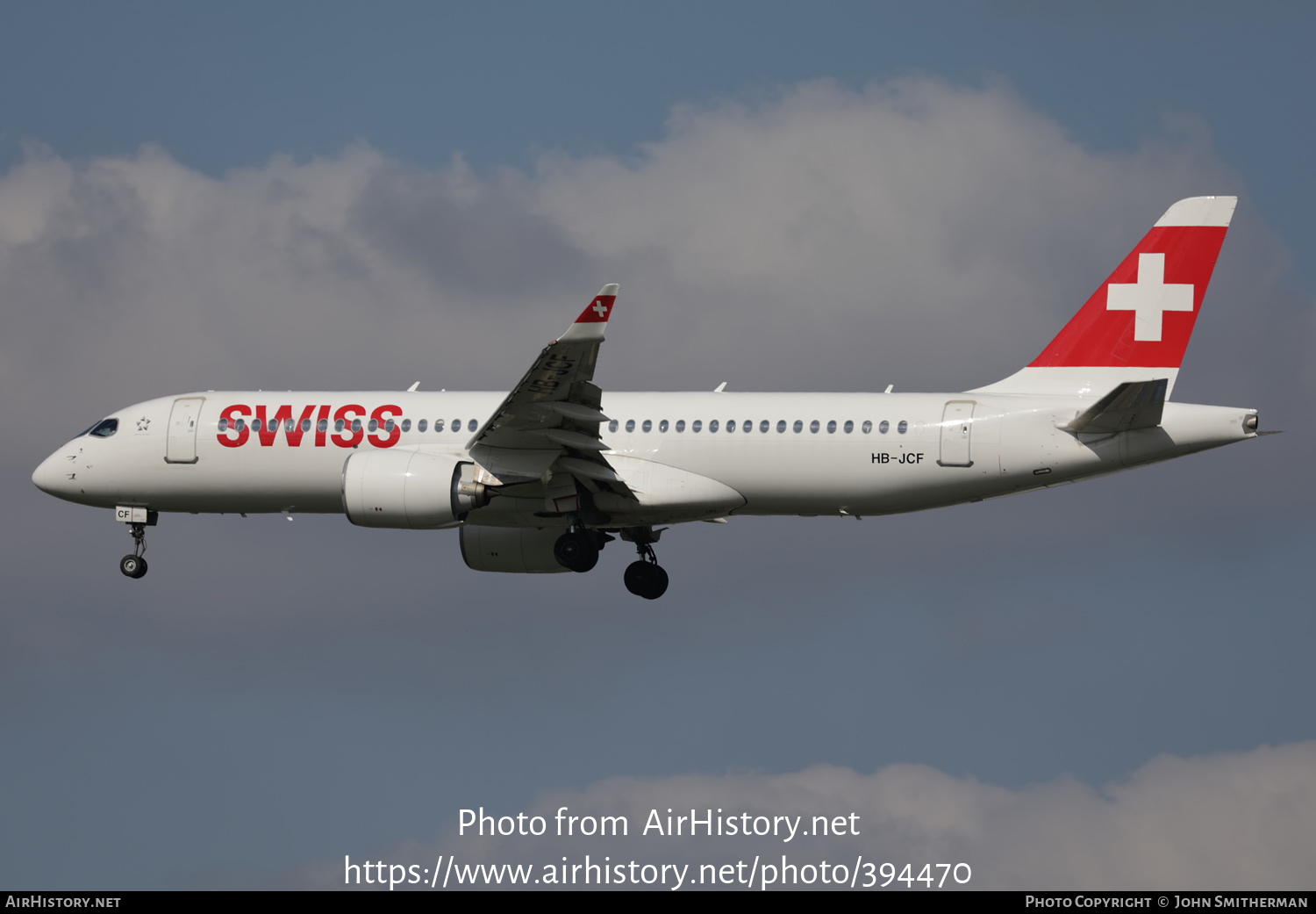 Aircraft Photo of HB-JCF | Bombardier CSeries CS300 (BD-500-1A11) | Swiss International Air Lines | AirHistory.net #394470