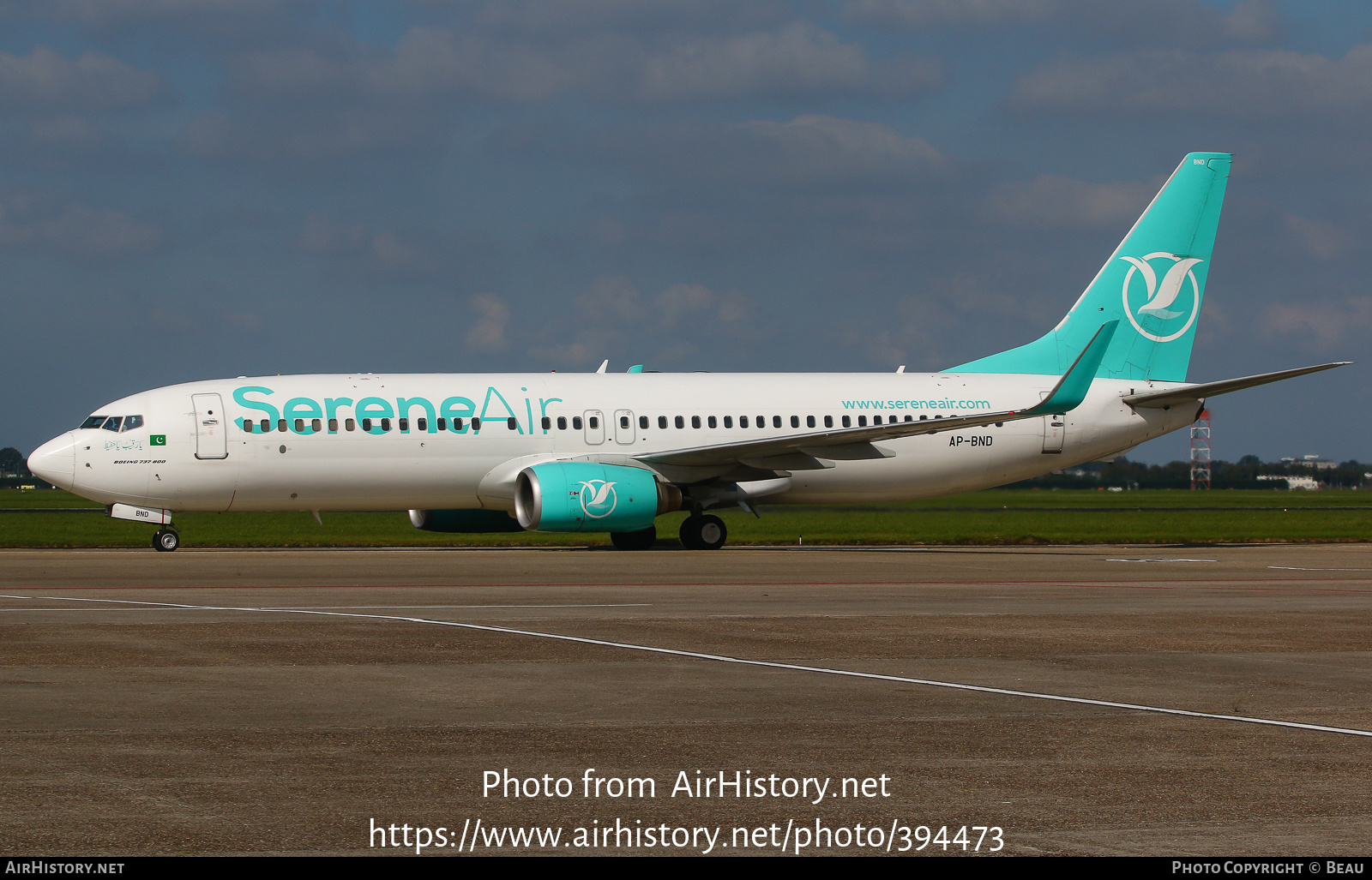 Aircraft Photo of AP-BND | Boeing 737-8GJ | Serene Air | AirHistory.net #394473