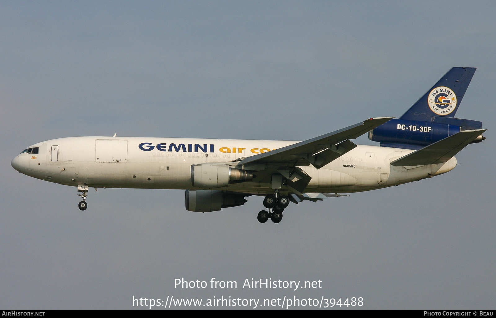 Aircraft Photo of N605GC | McDonnell Douglas DC-10-30(F) | Gemini Air Cargo | AirHistory.net #394488