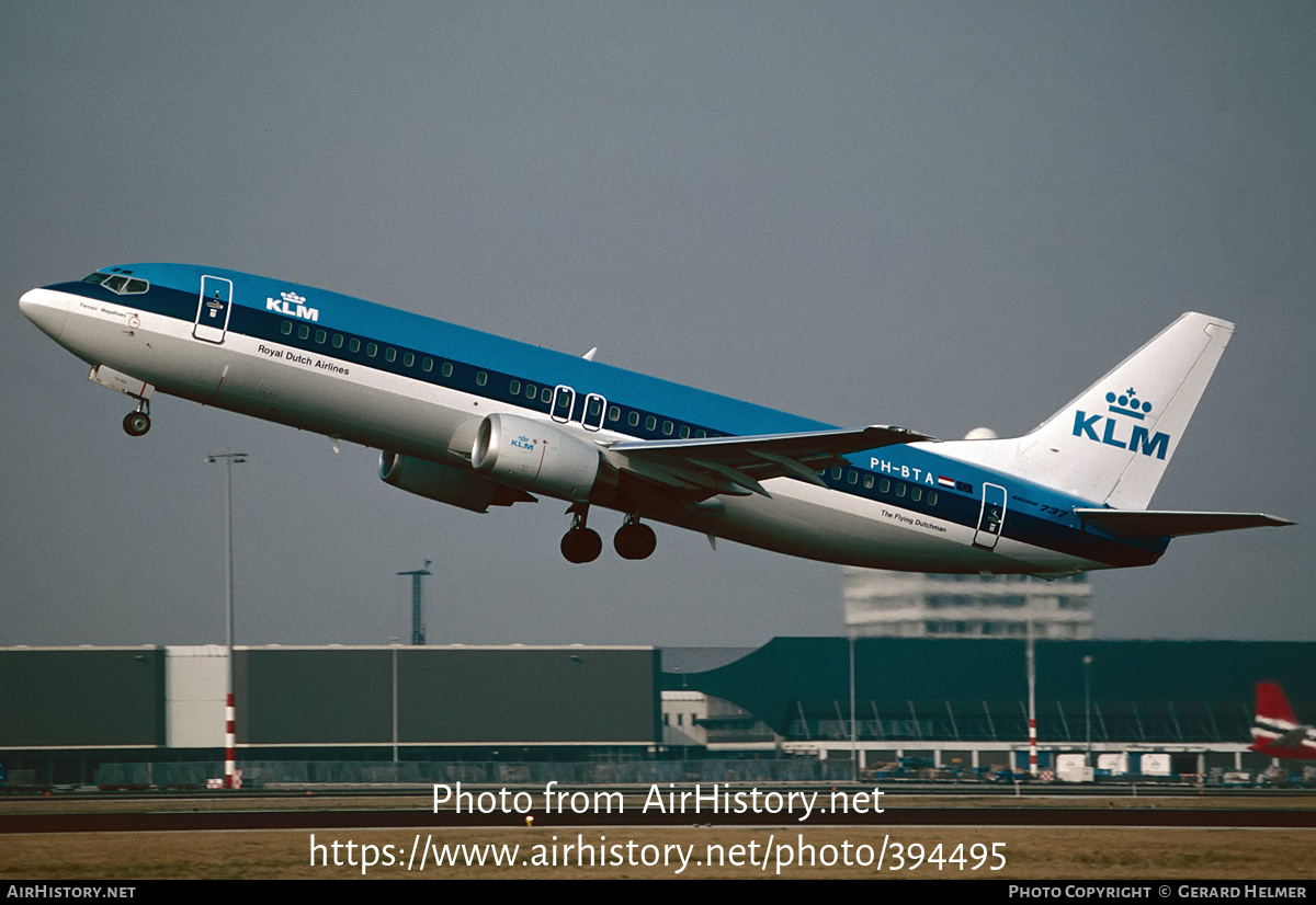 Aircraft Photo of PH-BTA | Boeing 737-406 | KLM - Royal Dutch Airlines | AirHistory.net #394495