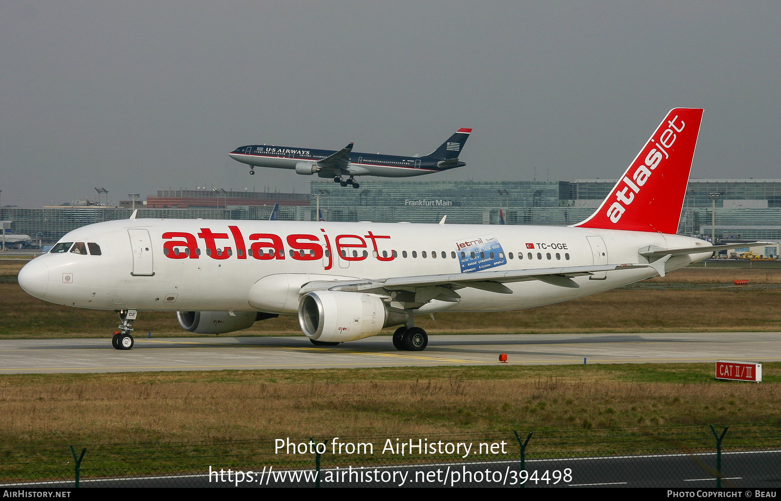 Aircraft Photo of TC-OGE | Airbus A320-214 | Atlasjet Airlines | AirHistory.net #394498