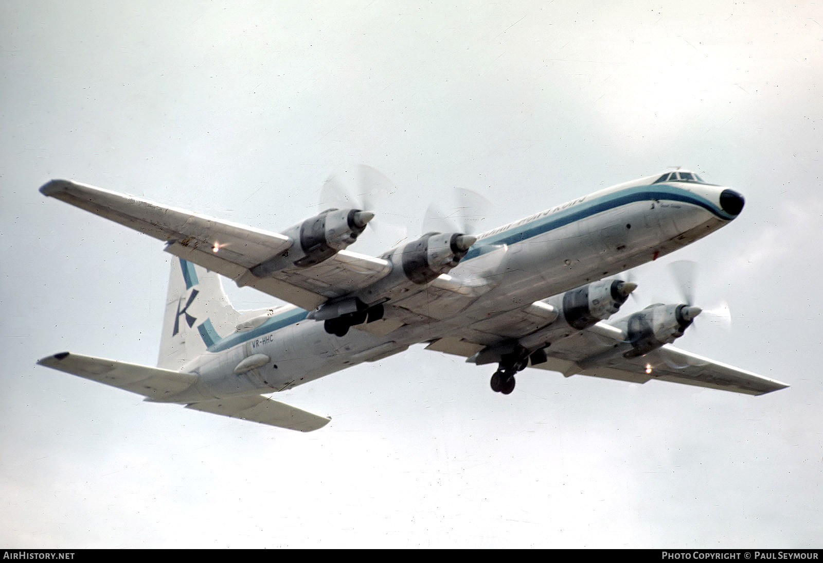 Aircraft Photo of VR-HHC | Canadair CL-44D4-2 | Transmeridian Hong Kong | AirHistory.net #394542