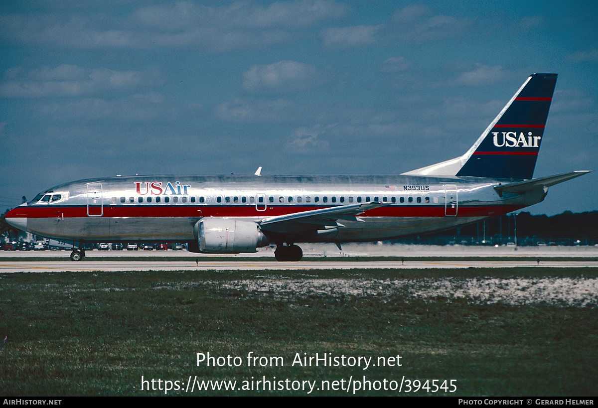 Aircraft Photo of N393US | Boeing 737-3B7 | USAir | AirHistory.net #394545