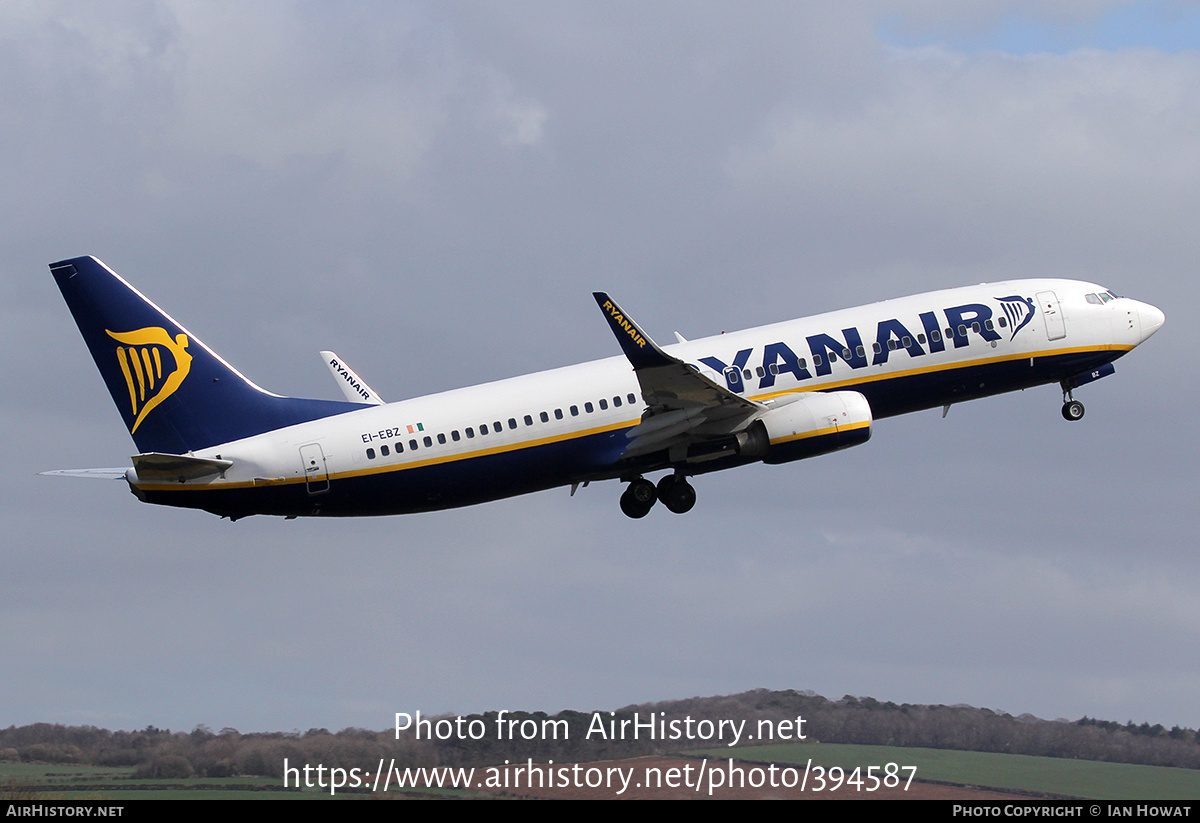 Aircraft Photo of EI-EBZ | Boeing 737-8AS | Ryanair | AirHistory.net #394587