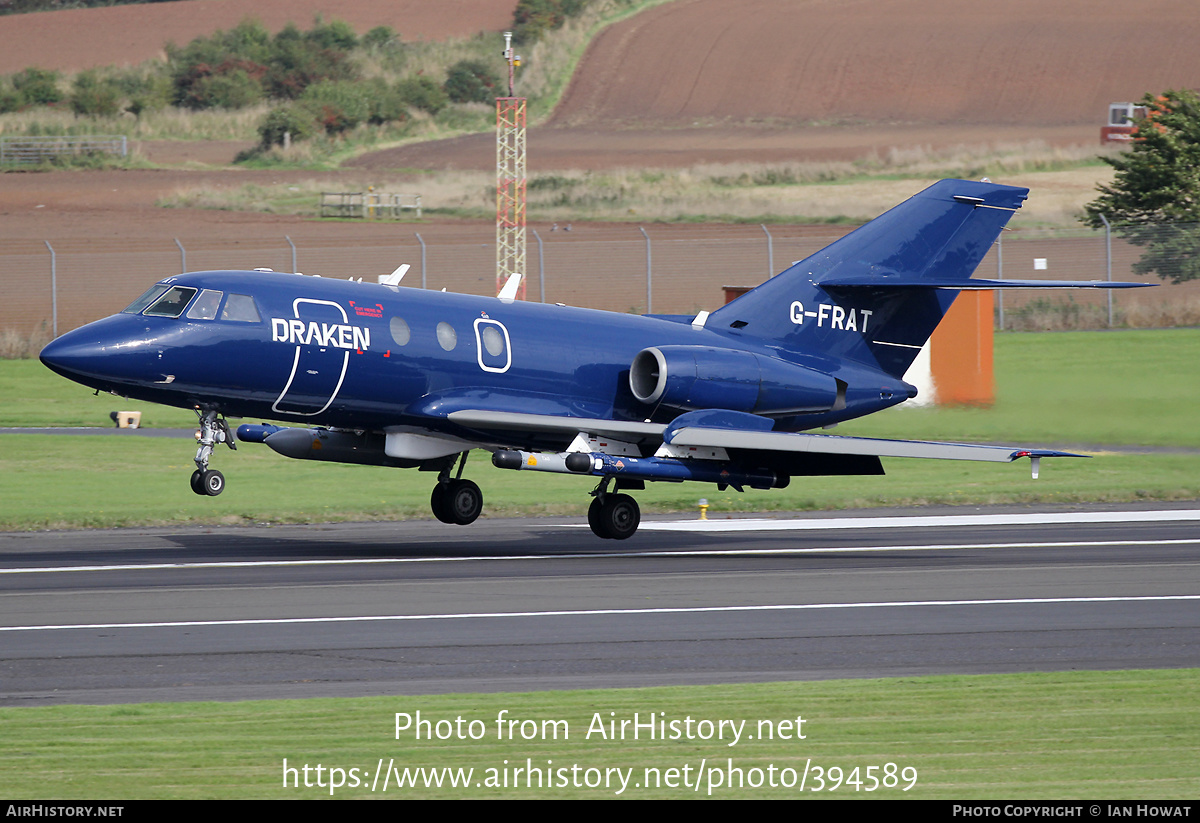 Aircraft Photo of G-FRAT | Dassault Falcon 20DC | Draken Europe | AirHistory.net #394589